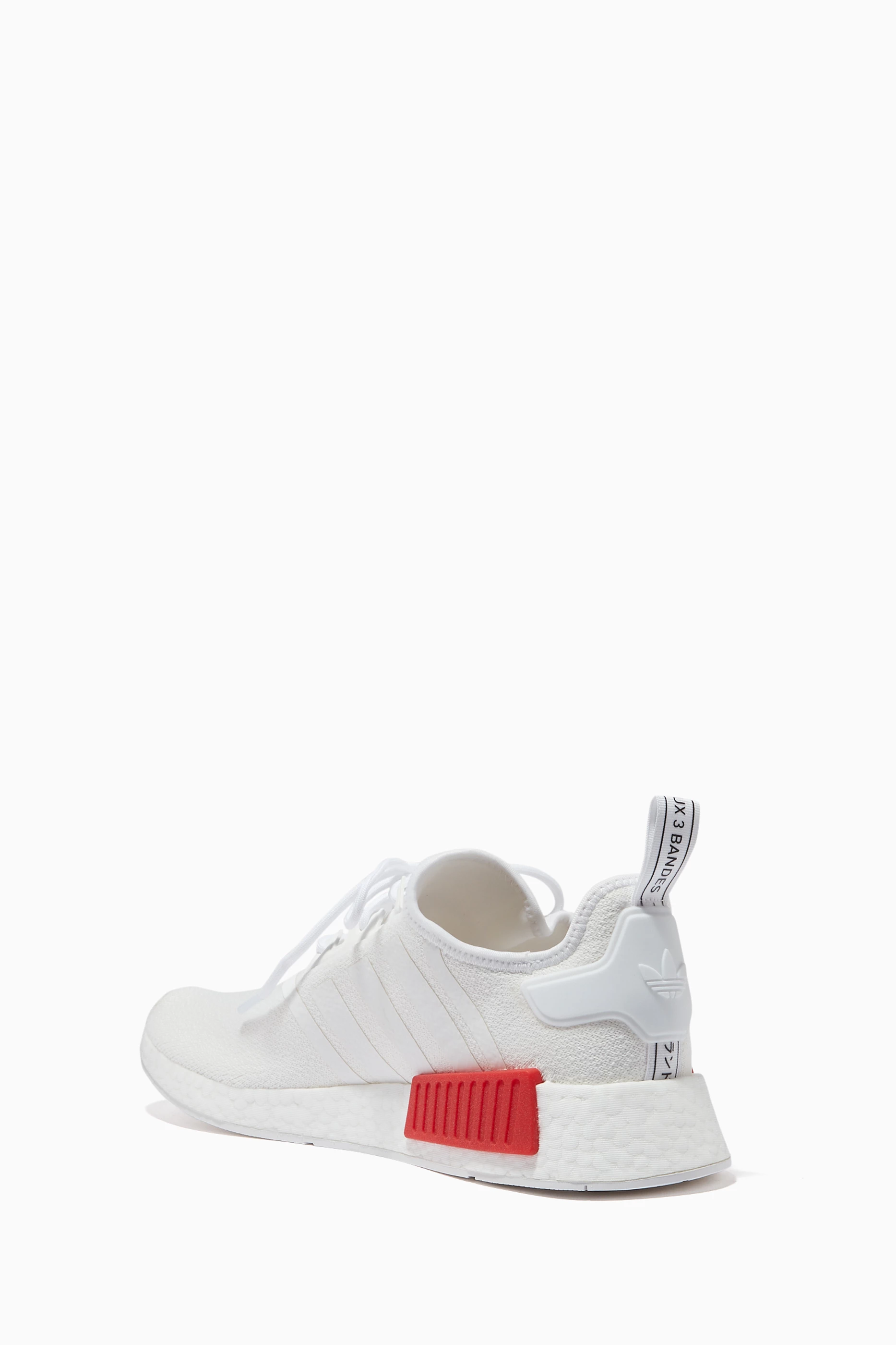 Buy adidas White NMD R1 Sneakers in Stretch Knit for Men in UAE