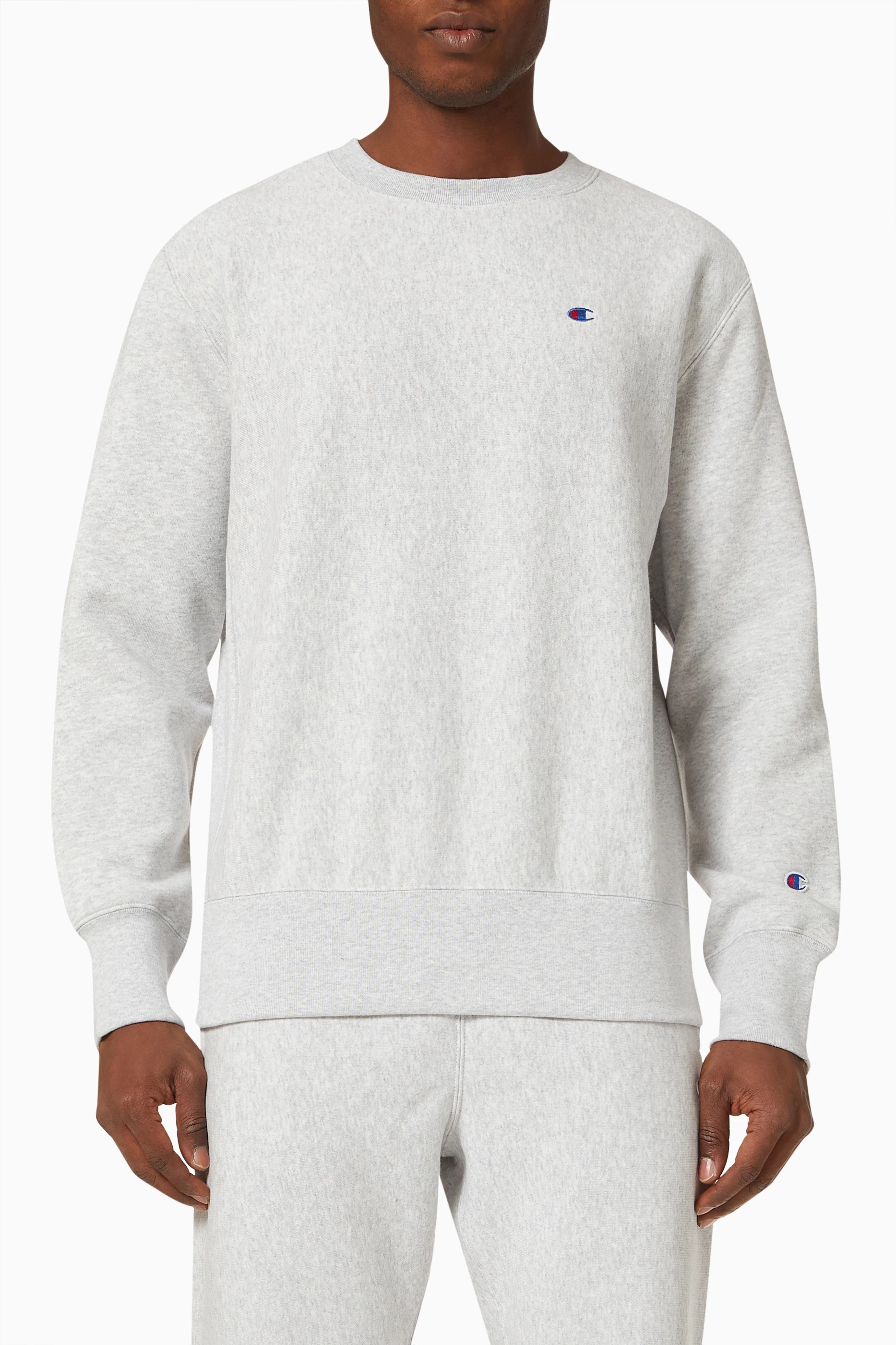 Champion sweater grey crew neck 90 hotsell