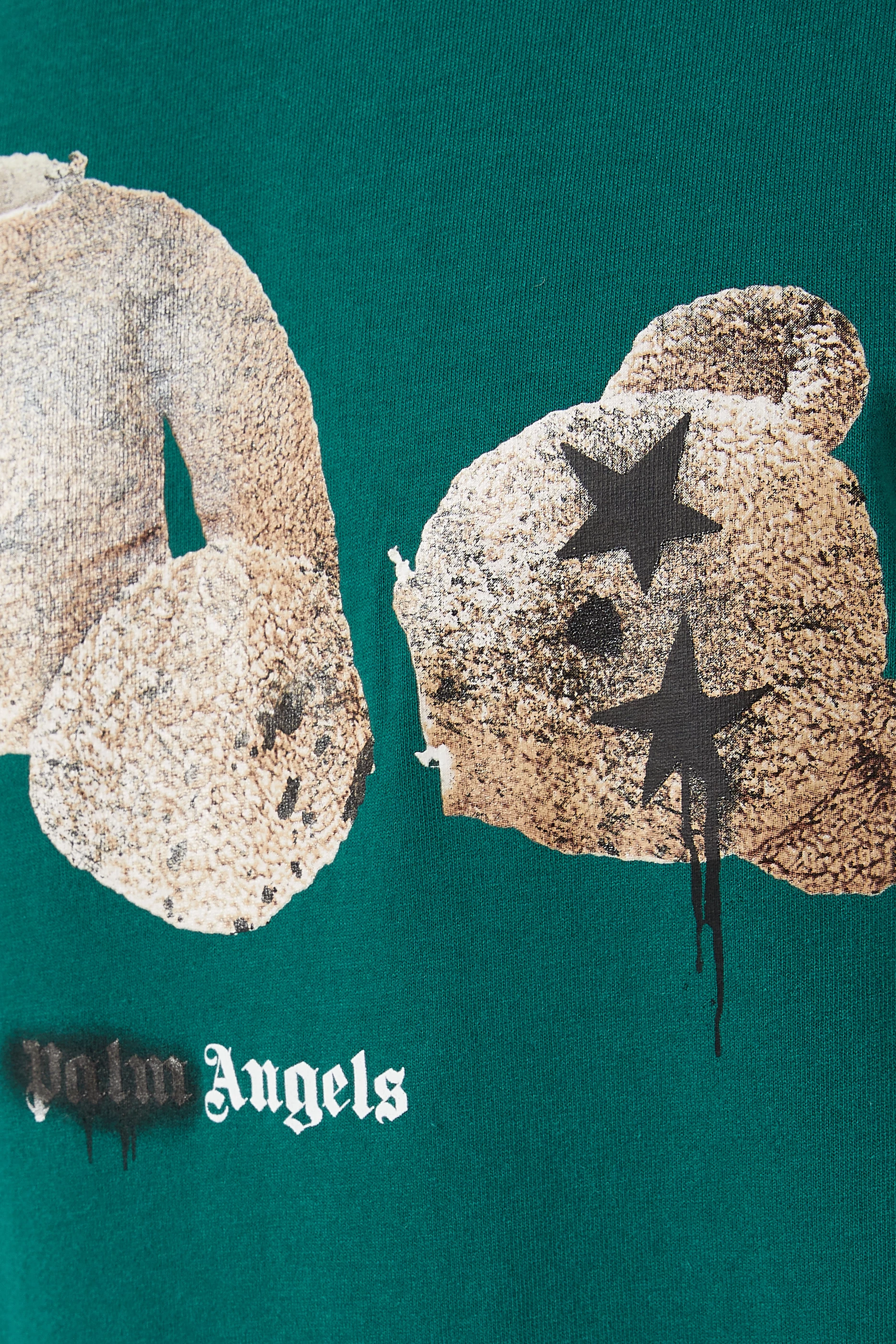 PALM ANGELS BEAR T-SHIRT in green - Palm Angels® Official