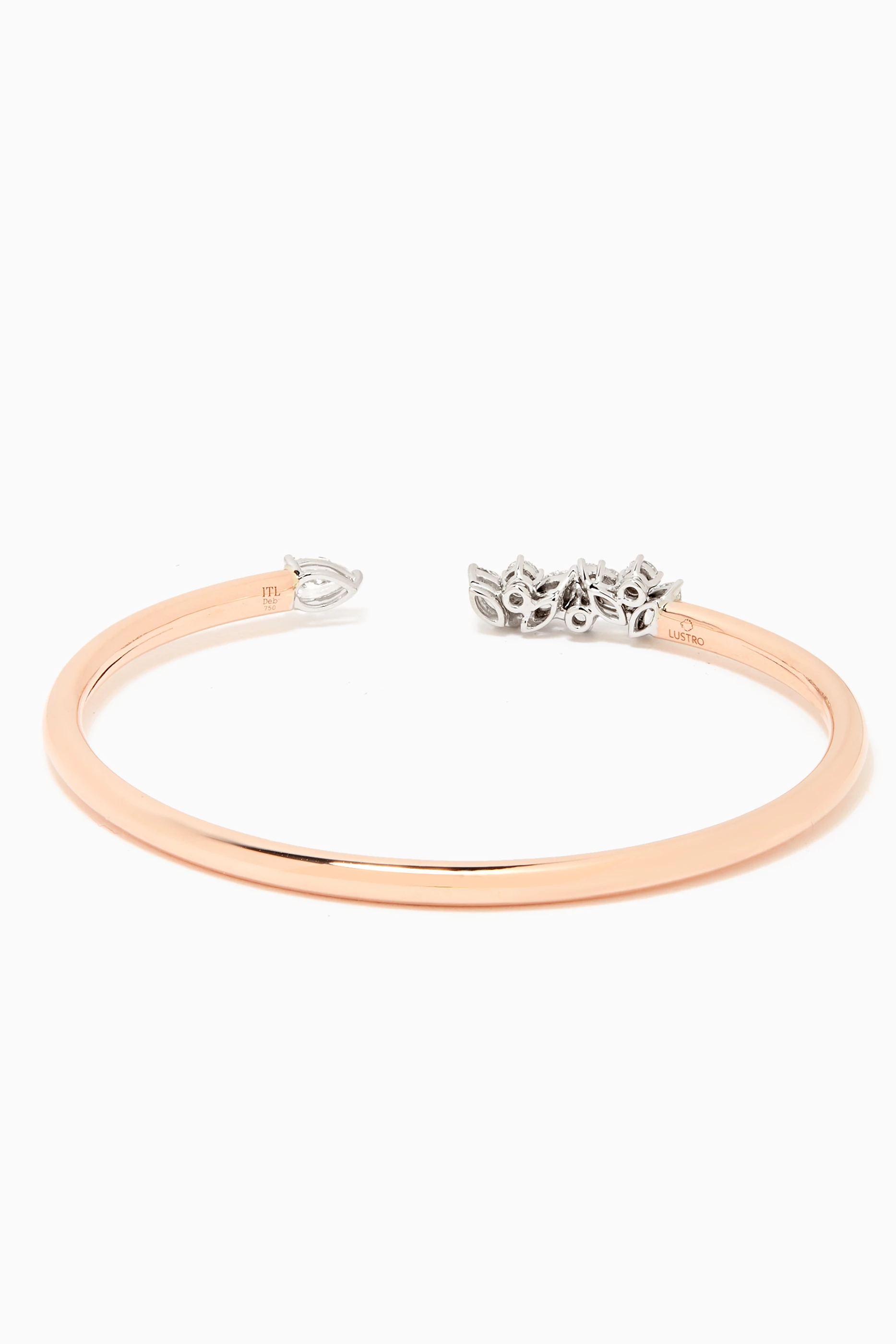 Diamond cuff cheap rose gold