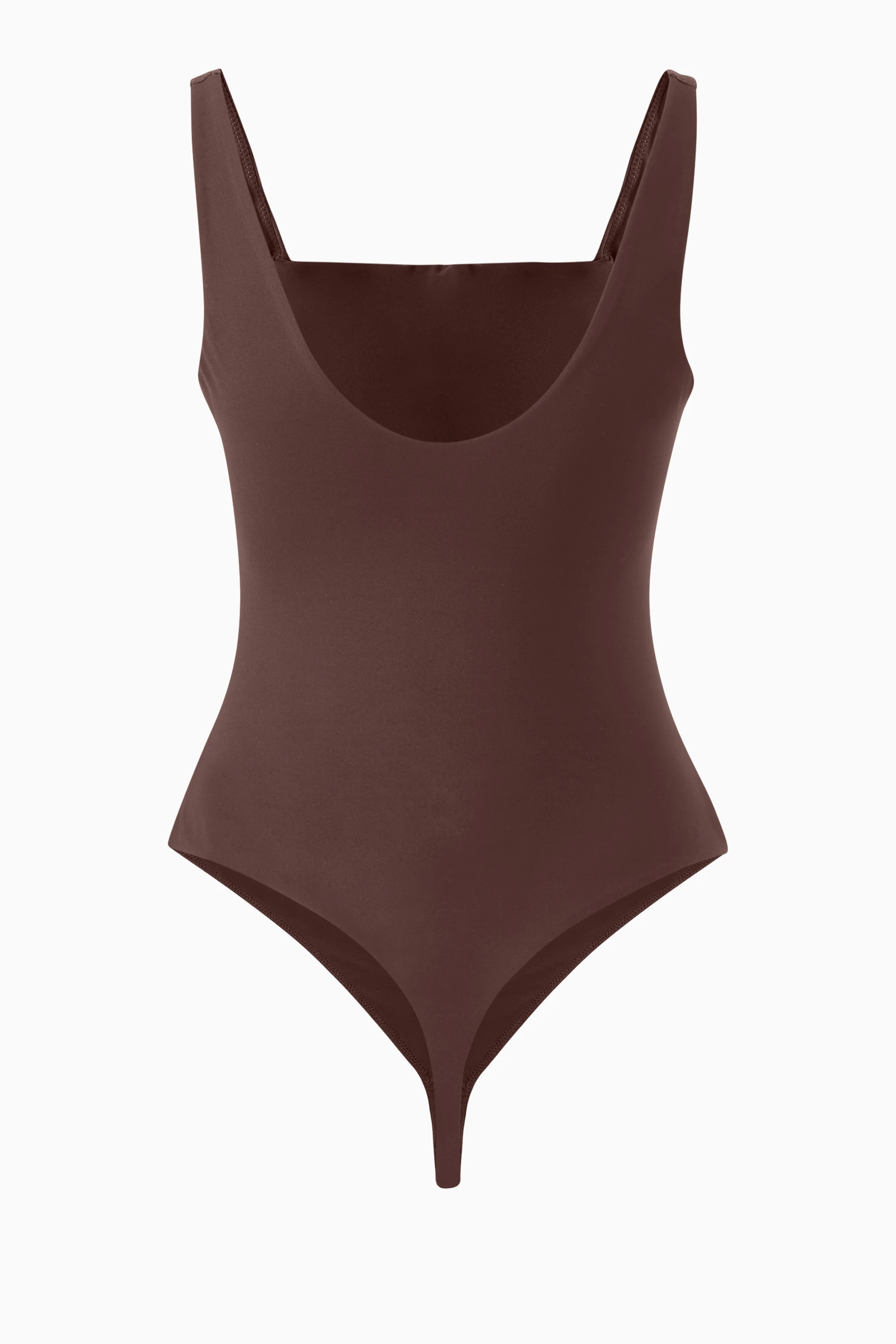 Buy Chocolate Brown Square Neck Slinky Bodysuit from Next Spain