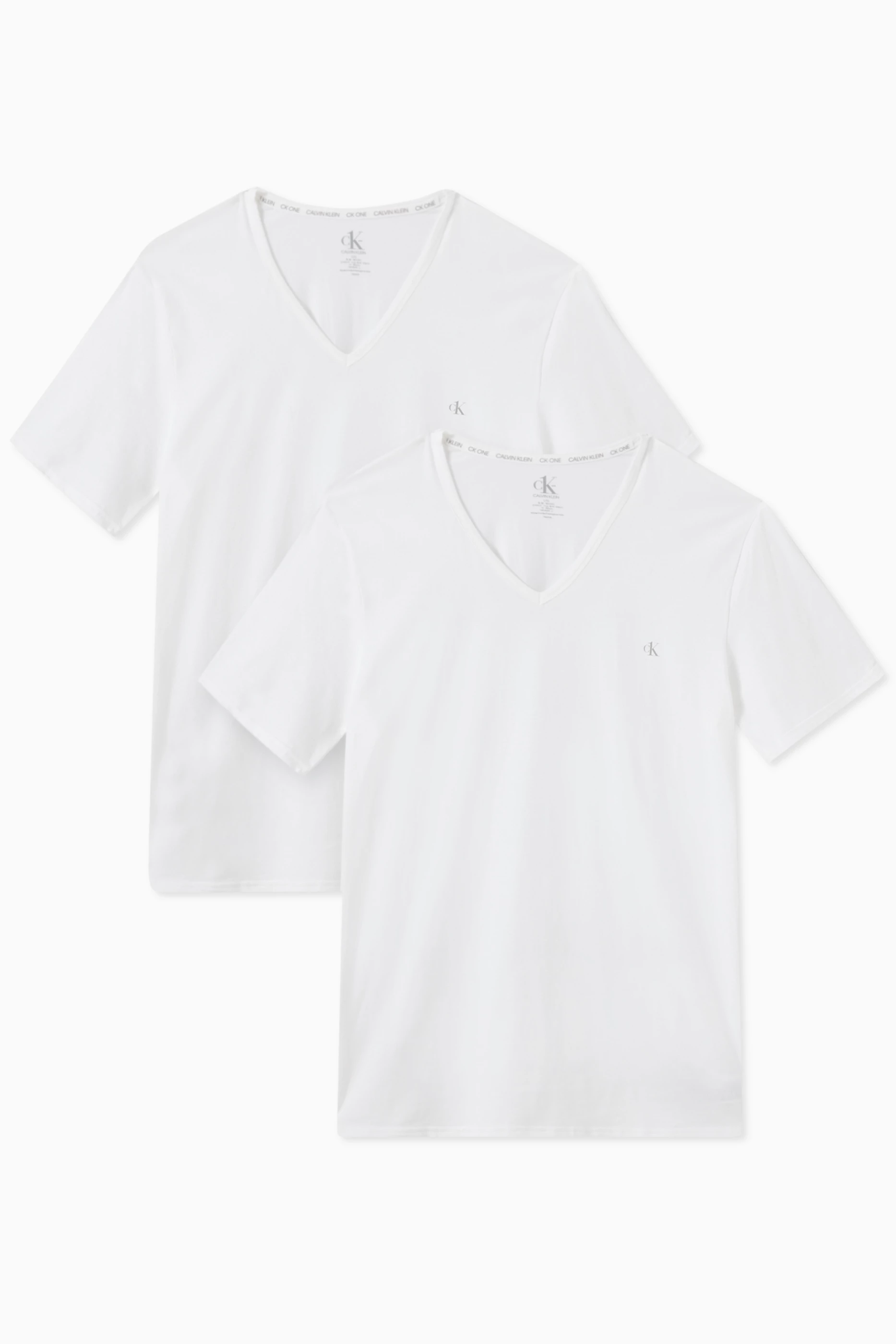 Calvin klein white v neck t shirt sales