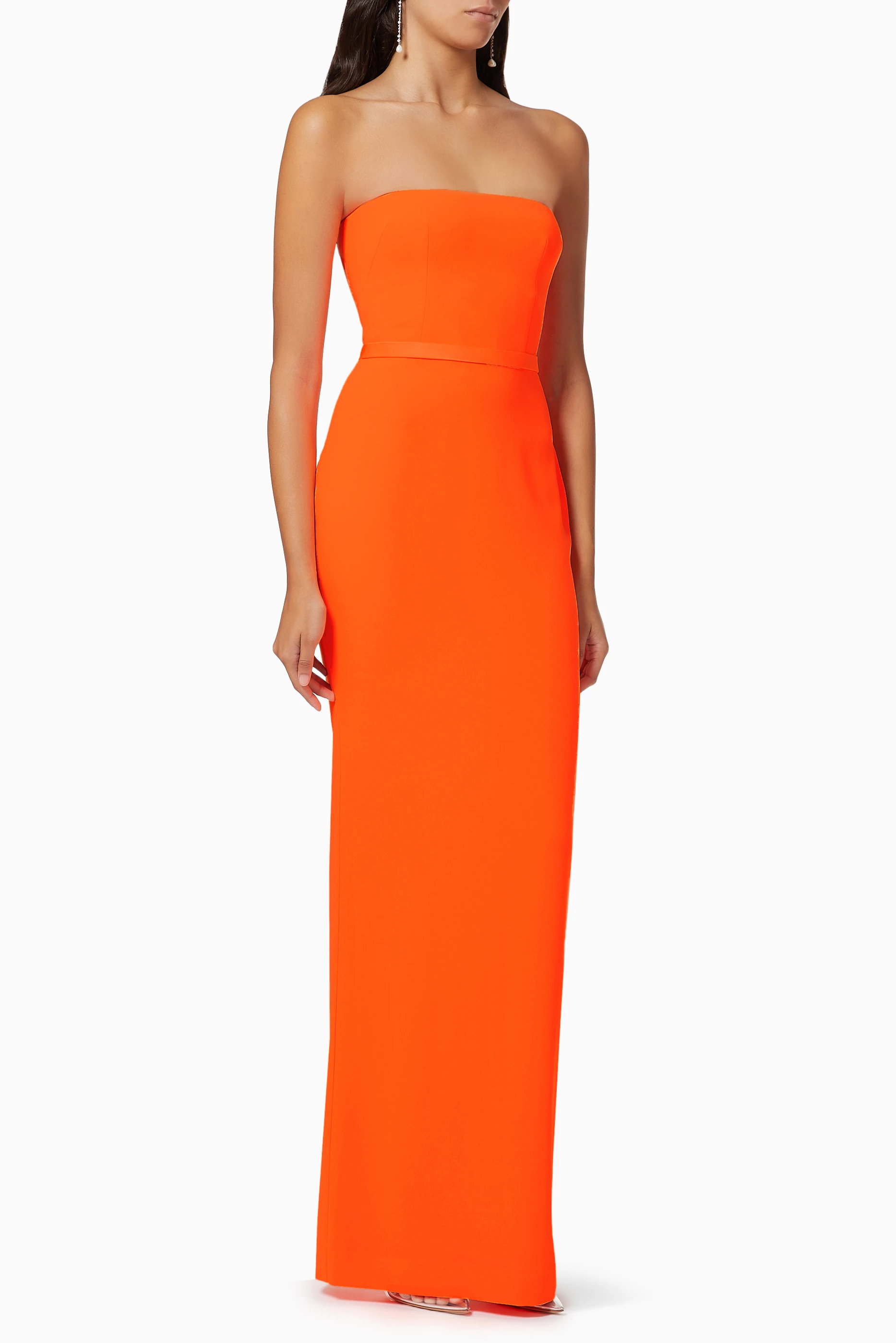 Orange new arrivals gown dress