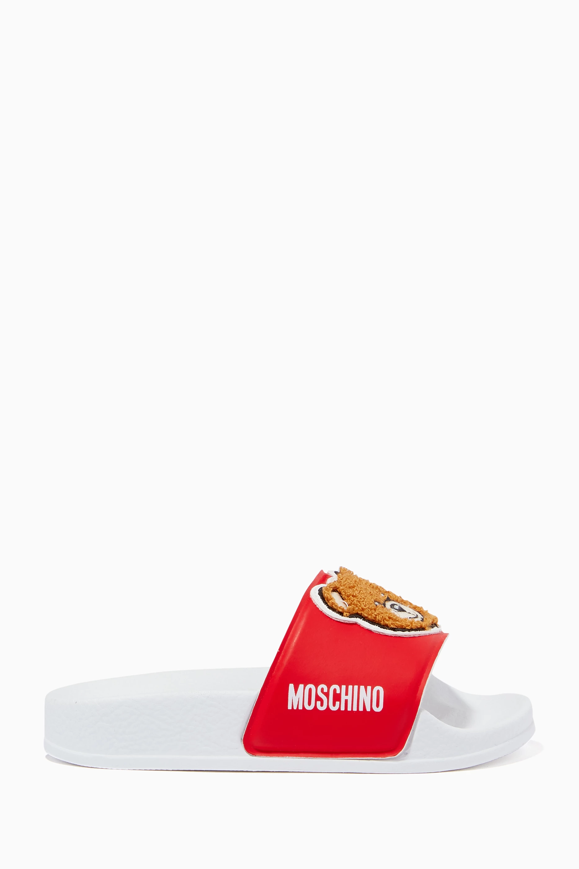 Red moschino sliders store
