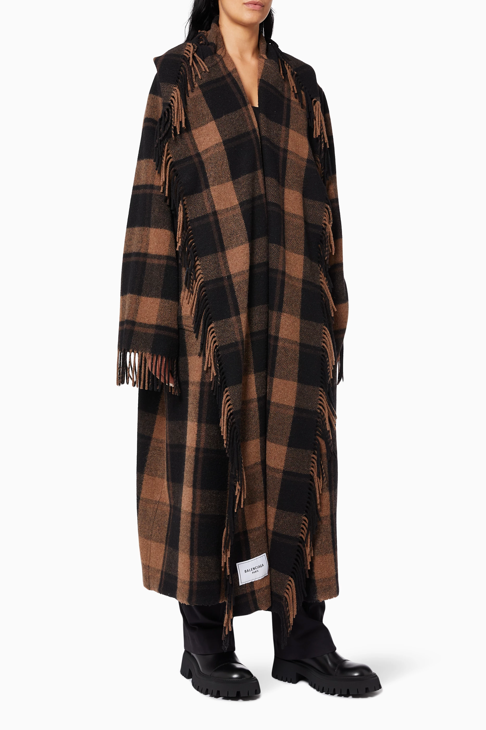 Balenciaga cheap check coat