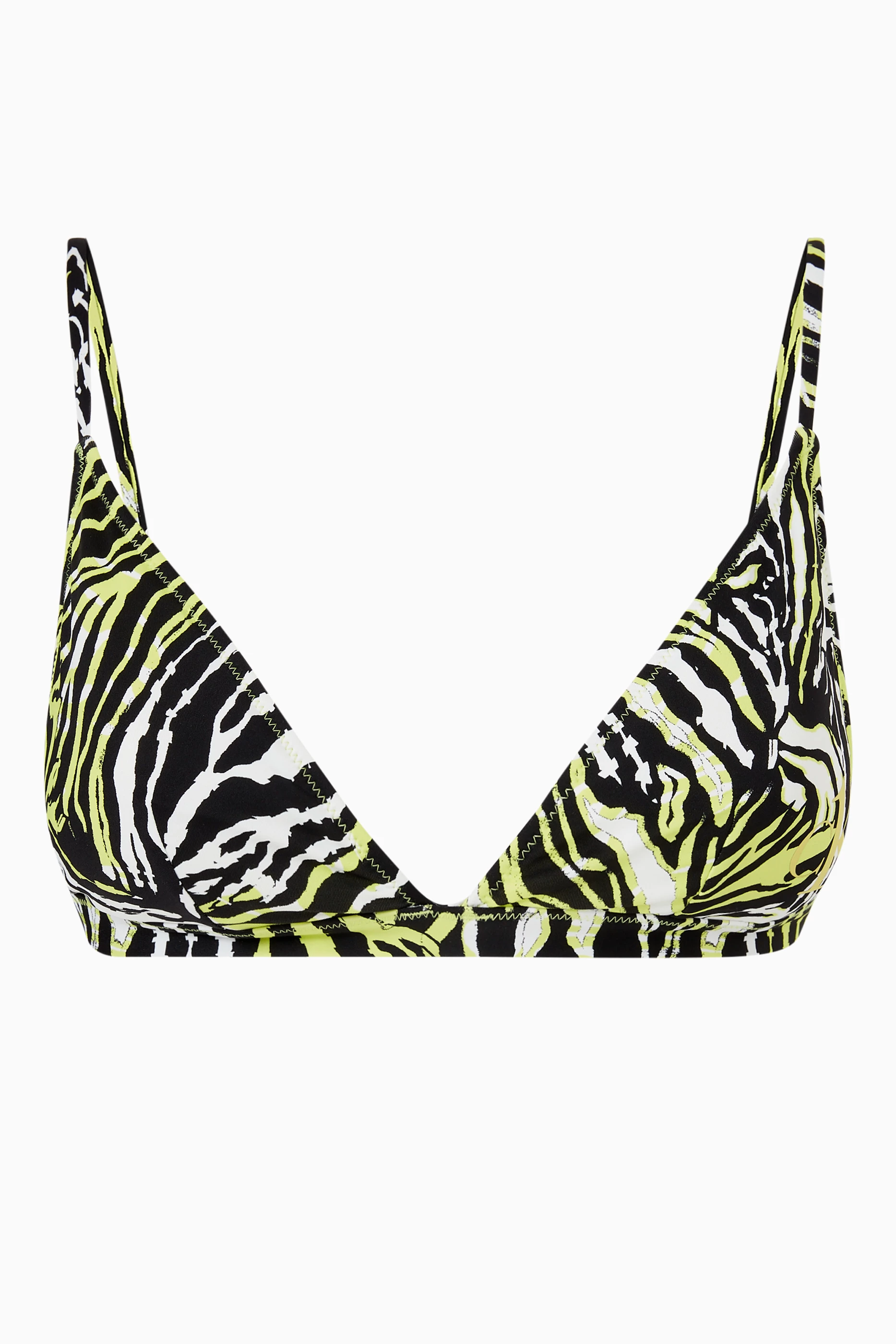 Buy Calvin Klein Green Triangle Bikini Top in Recycled Blend for
