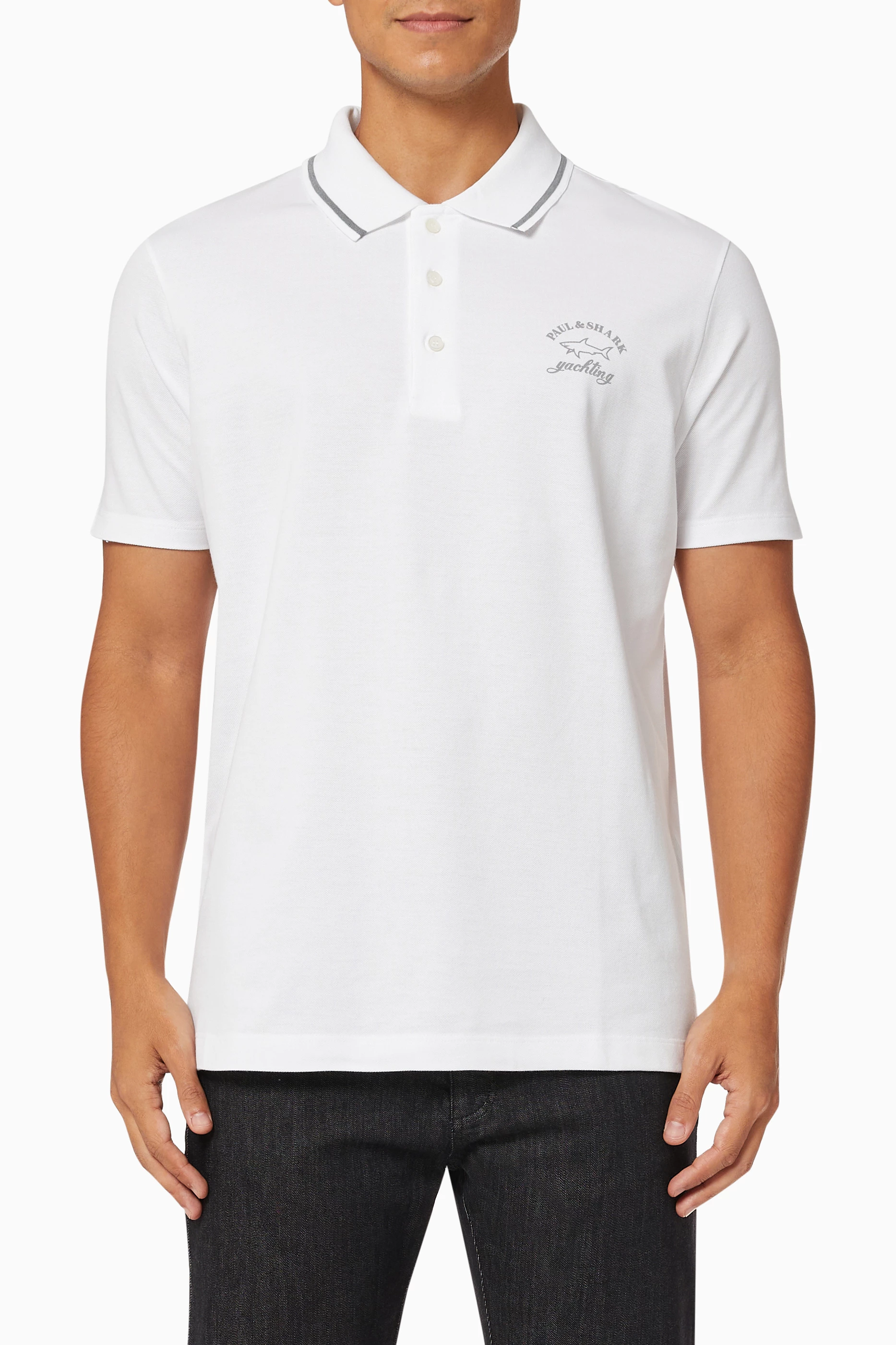 Paul and shark white polo shirt new arrivals