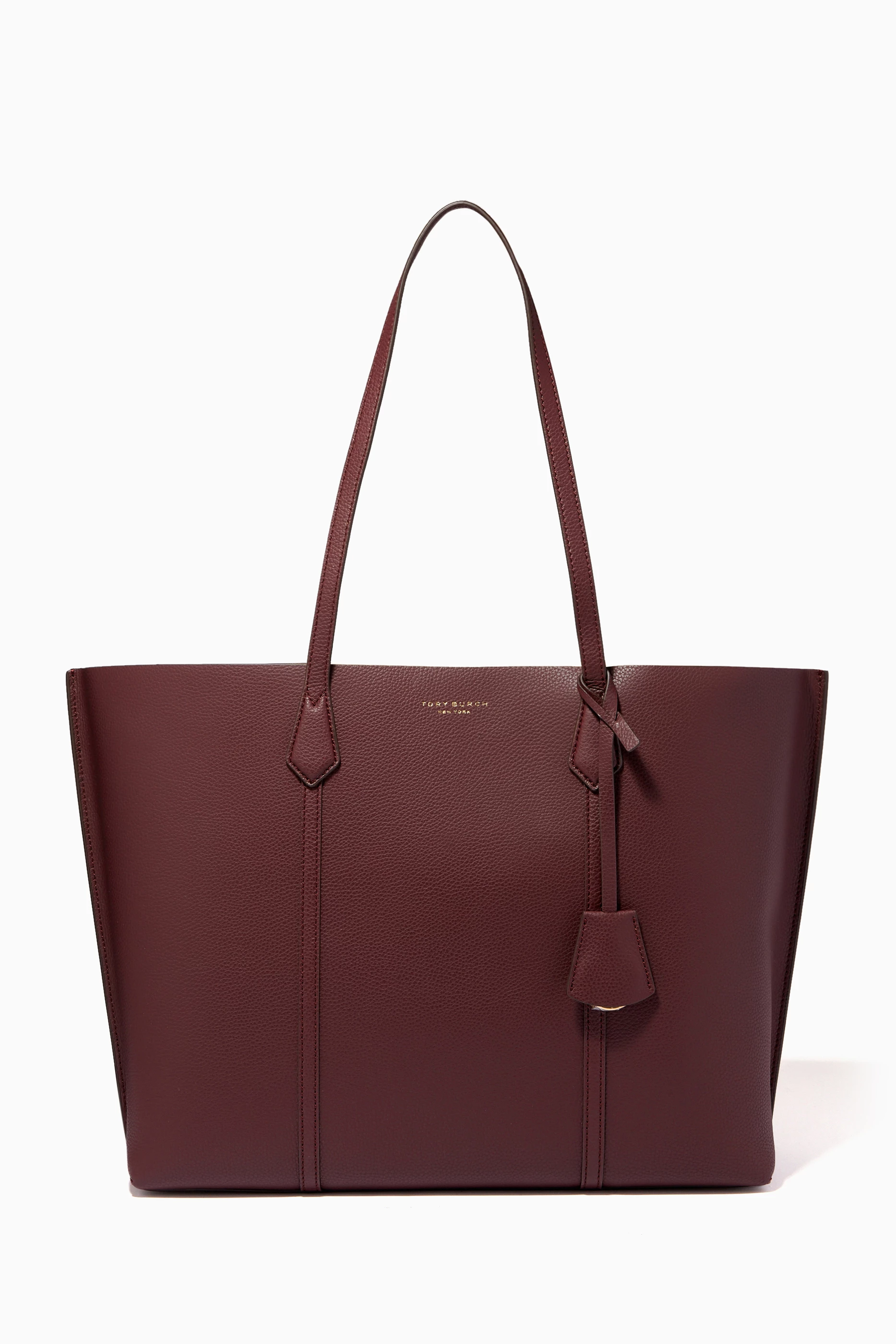 Tory burch burgundy best sale tote
