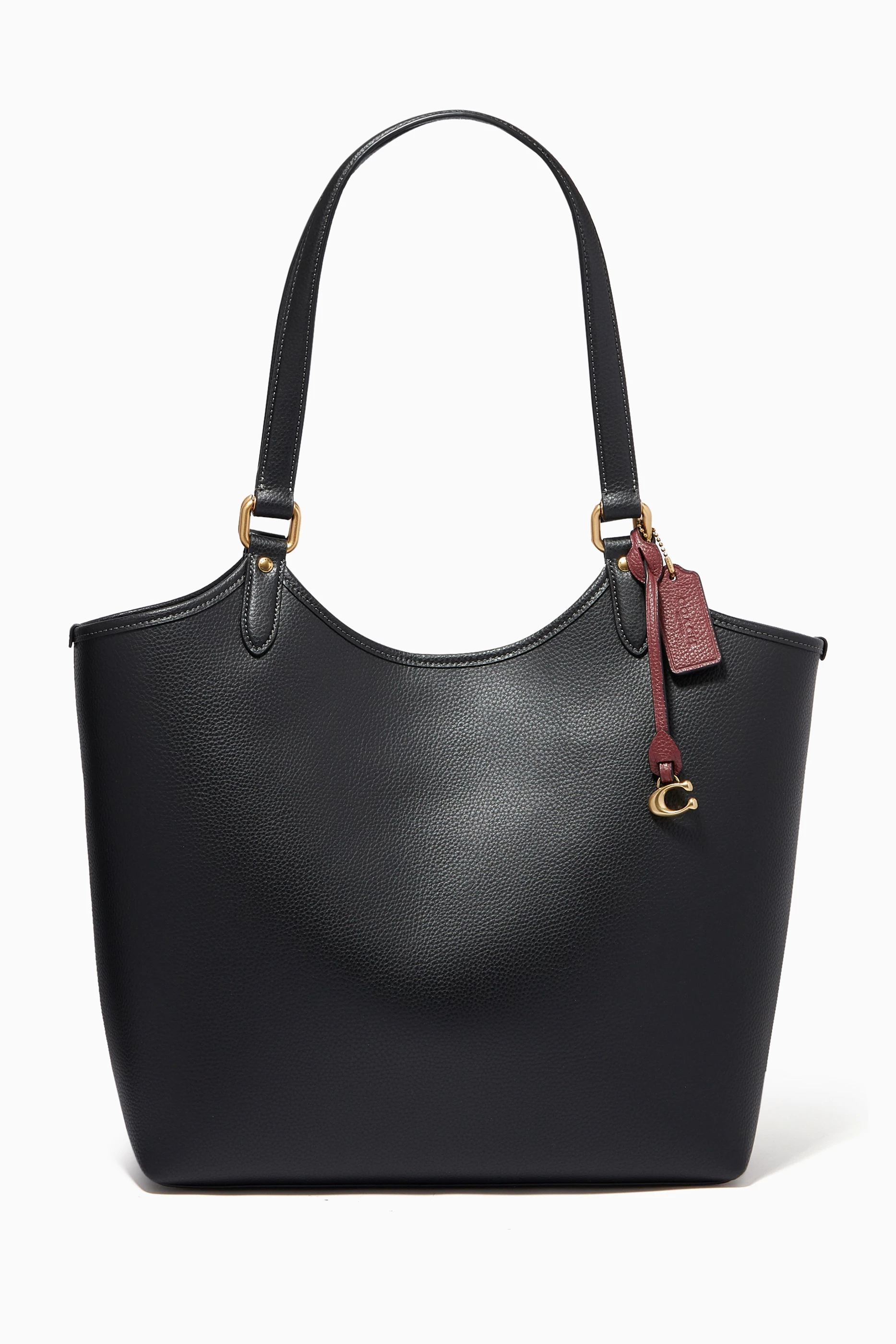 Buy Coach Black Day Tote in Pebble Leather for Women in UAE Ounass