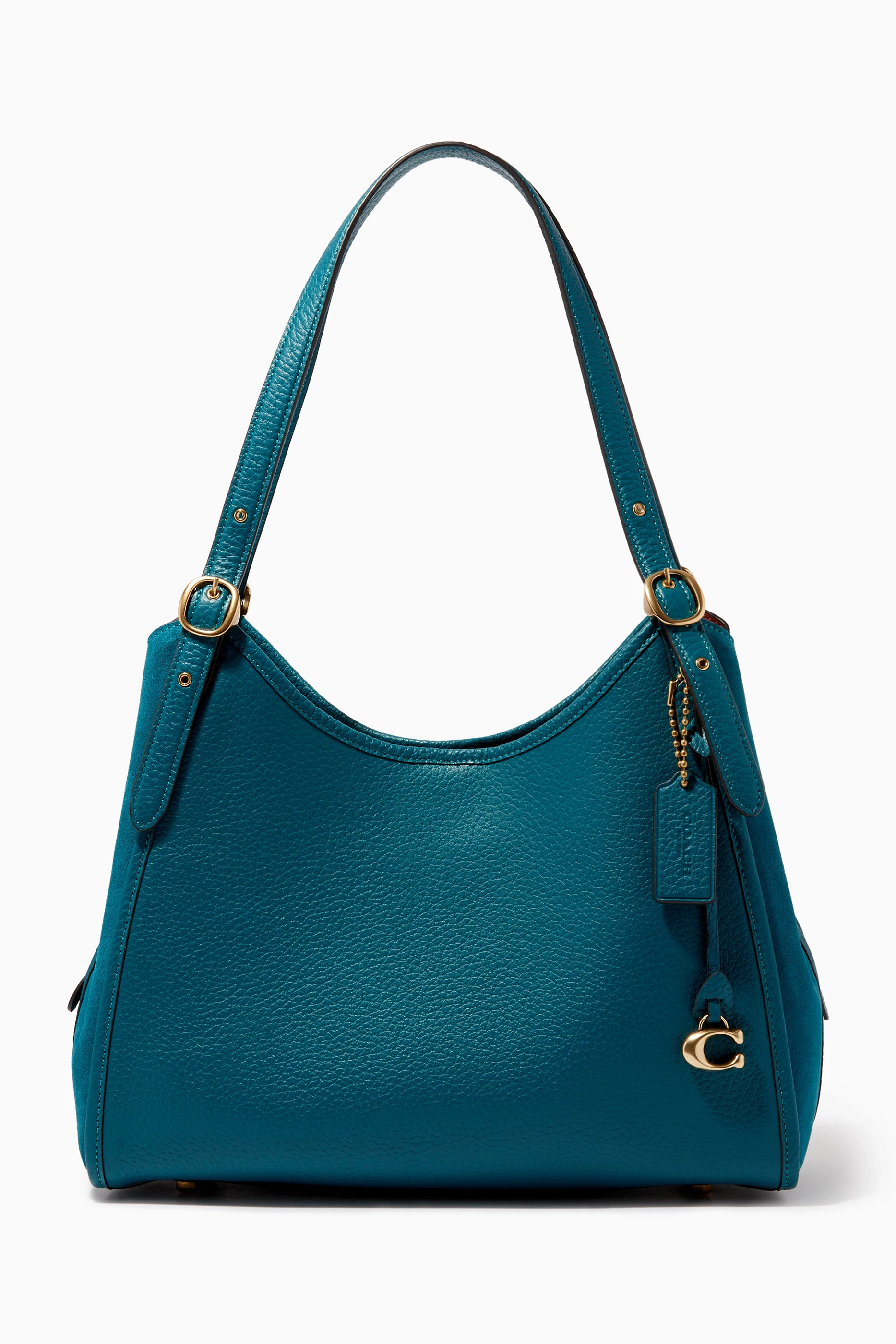 Buy Coach Blue Lori Shoulder Bag in Pebble Leather for Women in