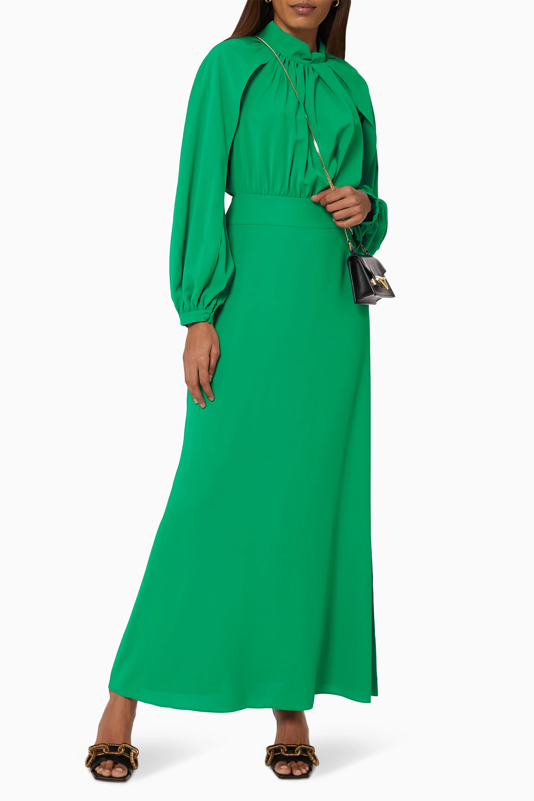 Buy NASS Green Long Sleeve Dress for Women in UAE Ounass