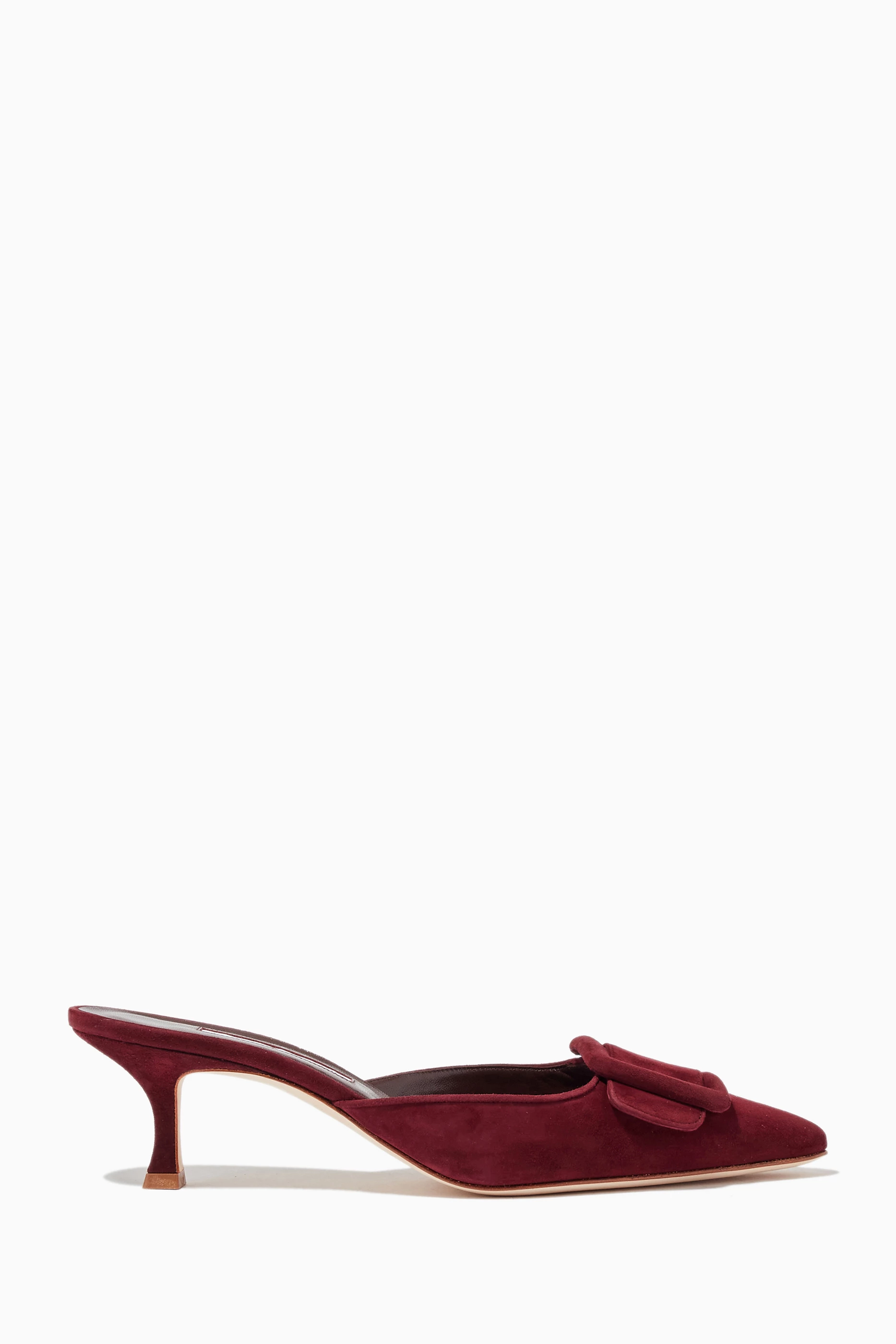 Burgundy discount mules womens