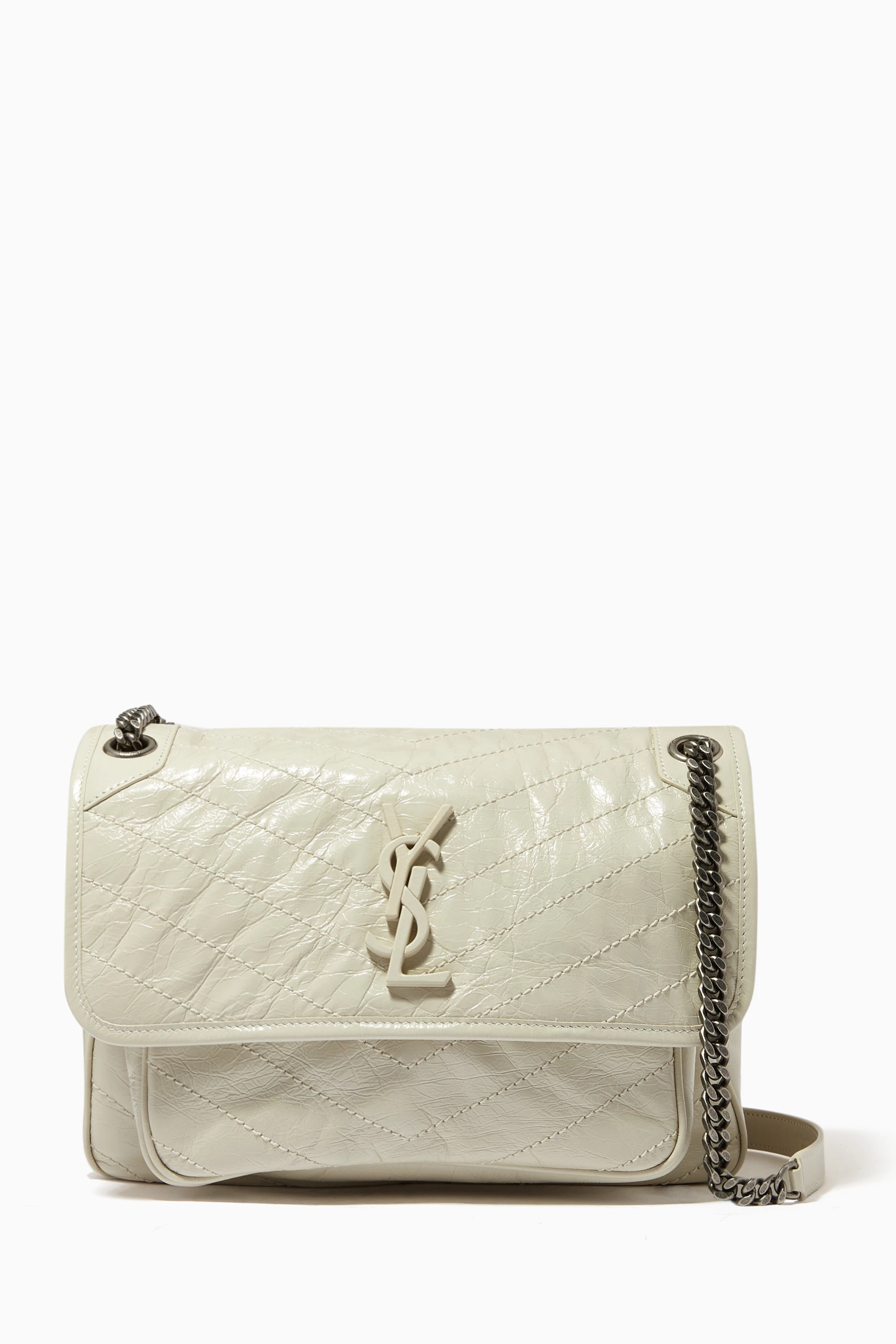 Ysl niki bag white hot sale
