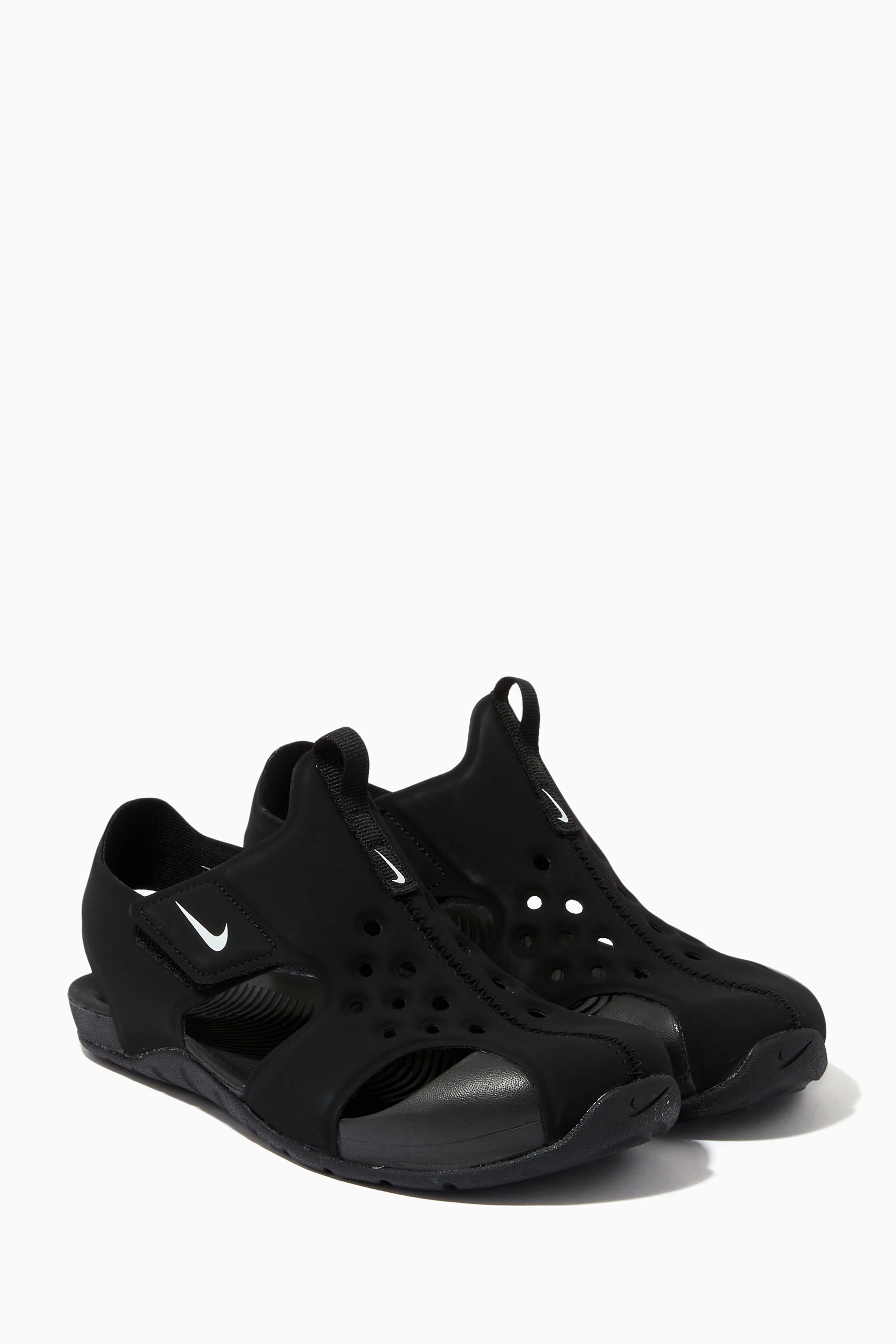 Buy Nike Black Sunray Protect 2 Sandals in Synthetic Leather for