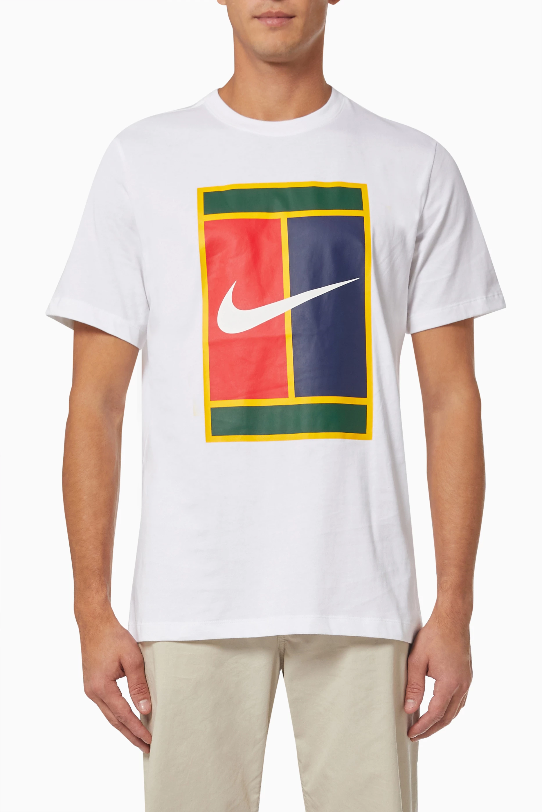 Nike court tennis heritage best sale logo t shirt mens