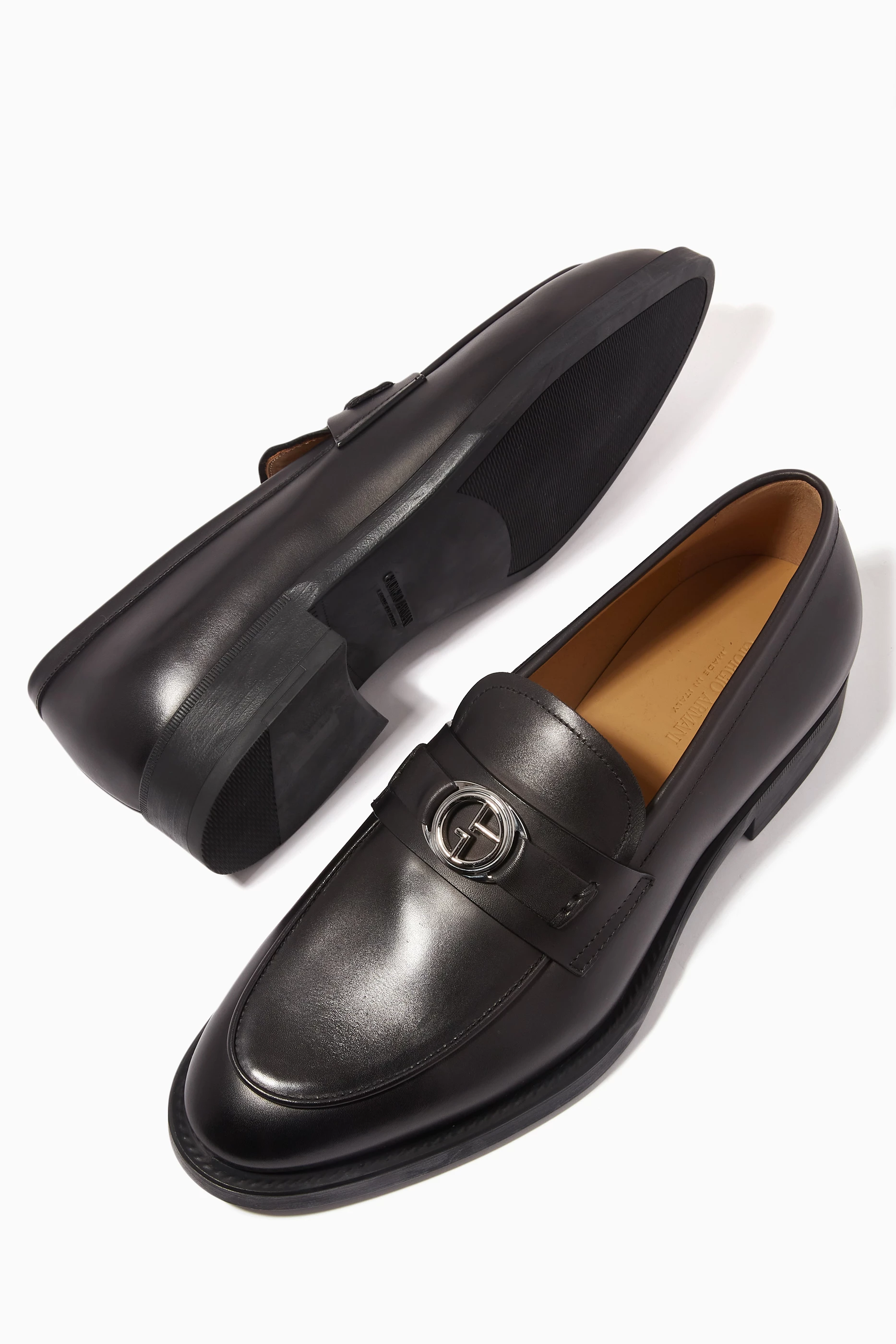 Armani loafers price hot sale