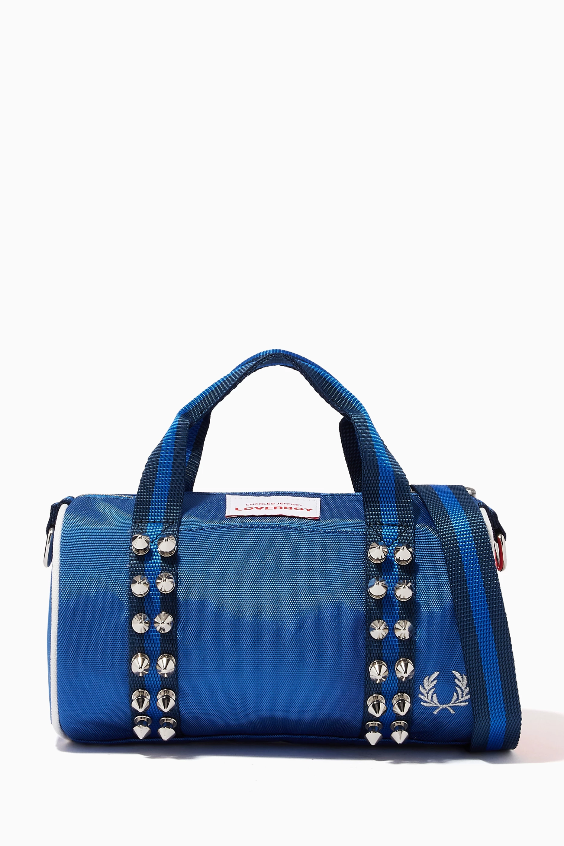 Buy Fred Perry Blue x LOVERBOY Mini Barrel Bag Online for Men | Ounass UAE