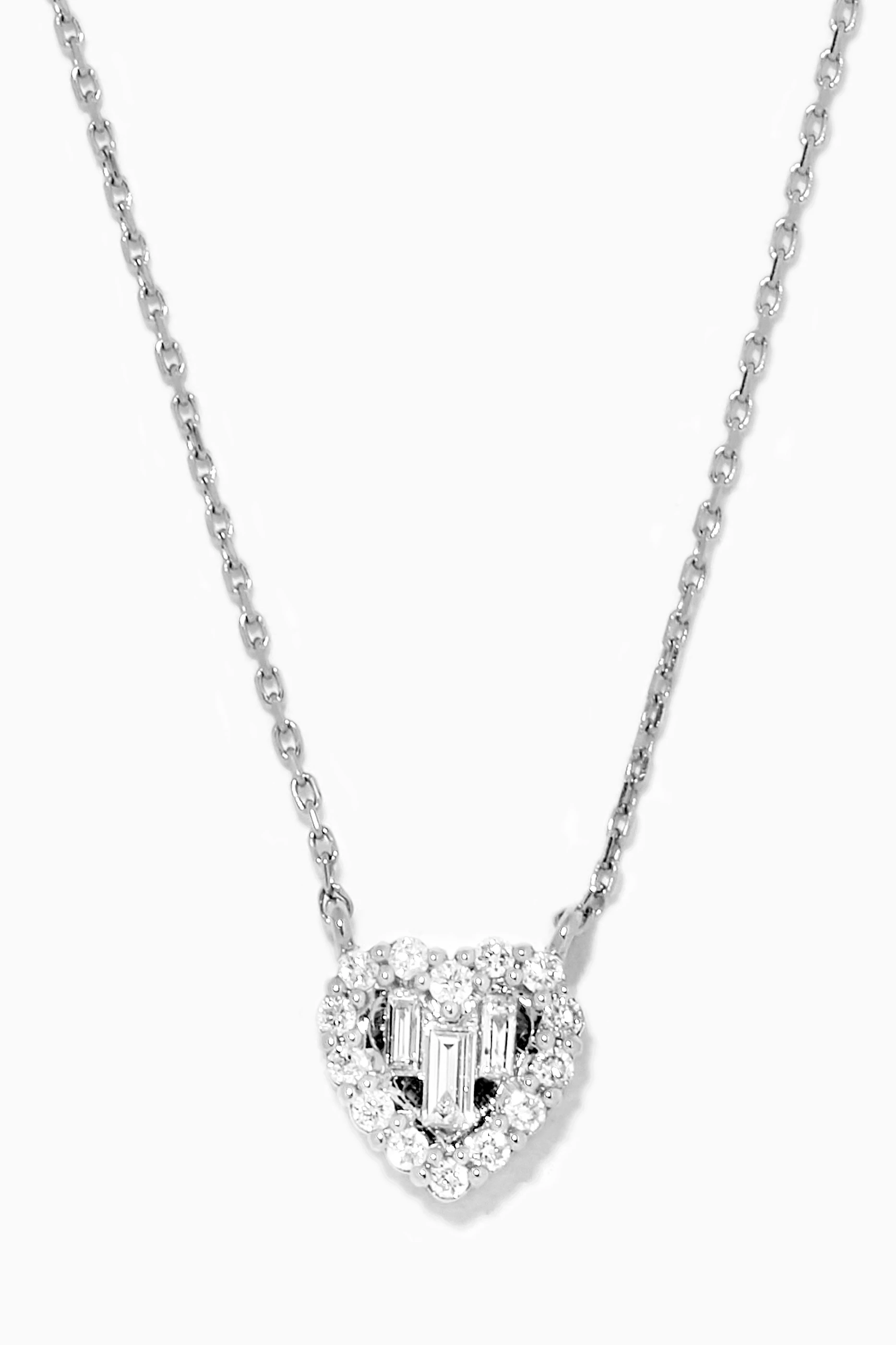 Diamond discount baguette pendant