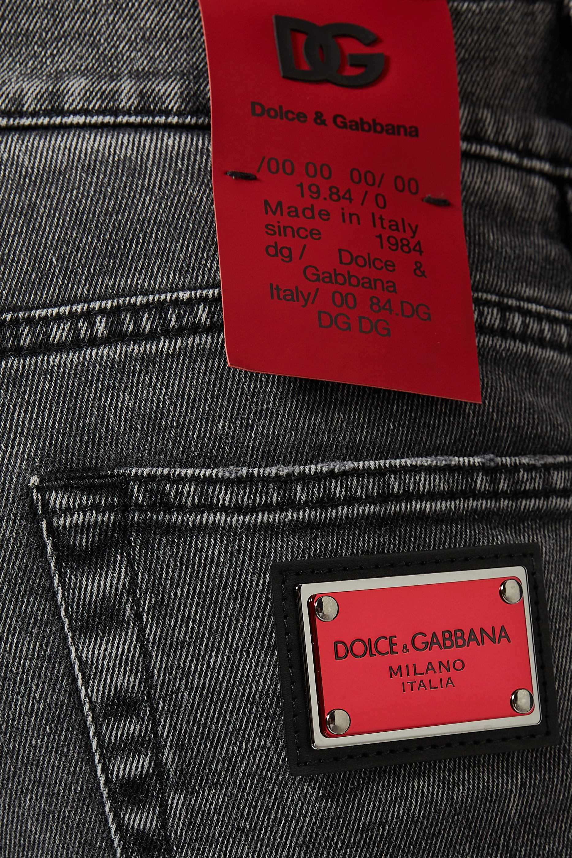 Dolce and gabbana jeans metal plate best sale