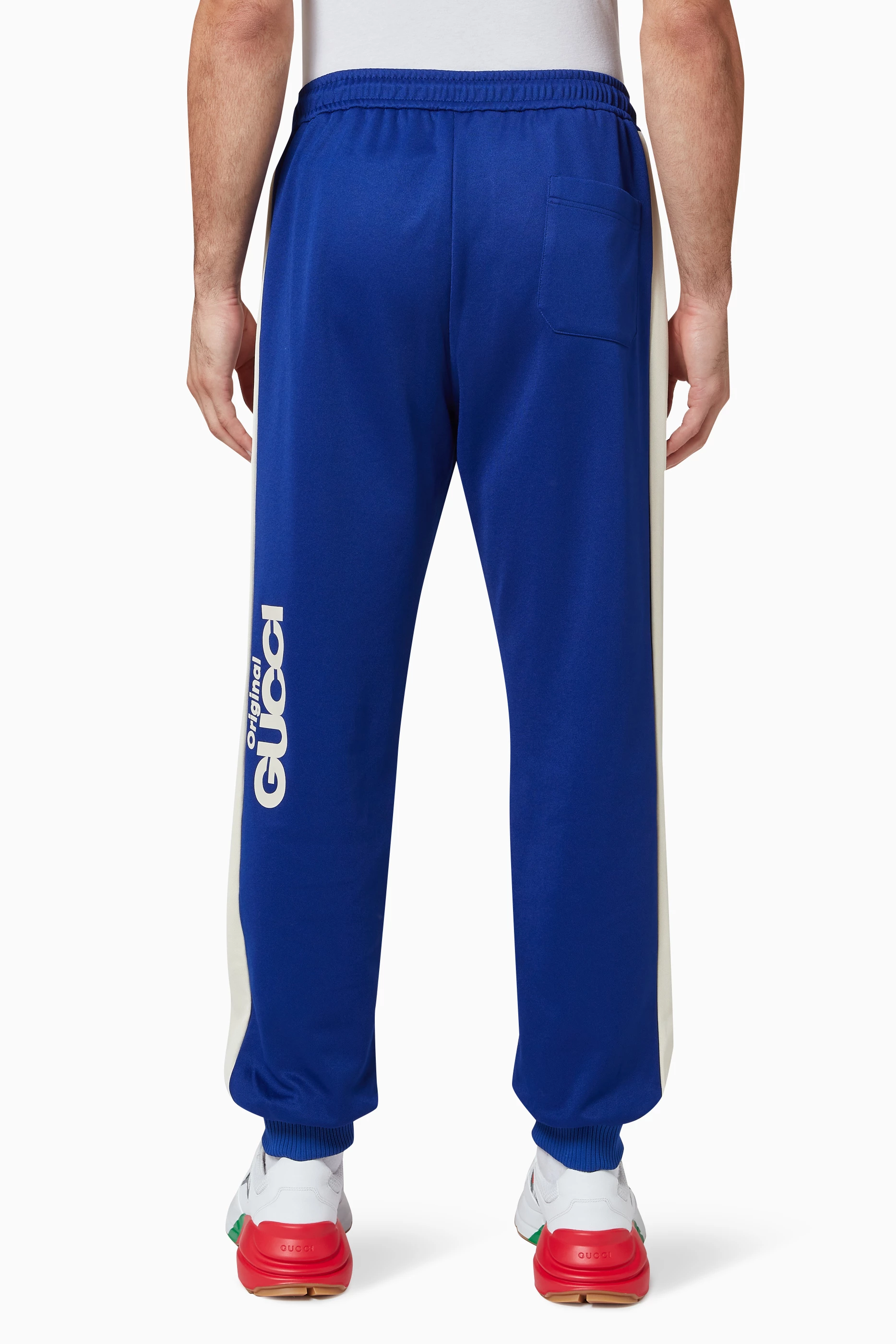 Blue gucci sweatpants hot sale