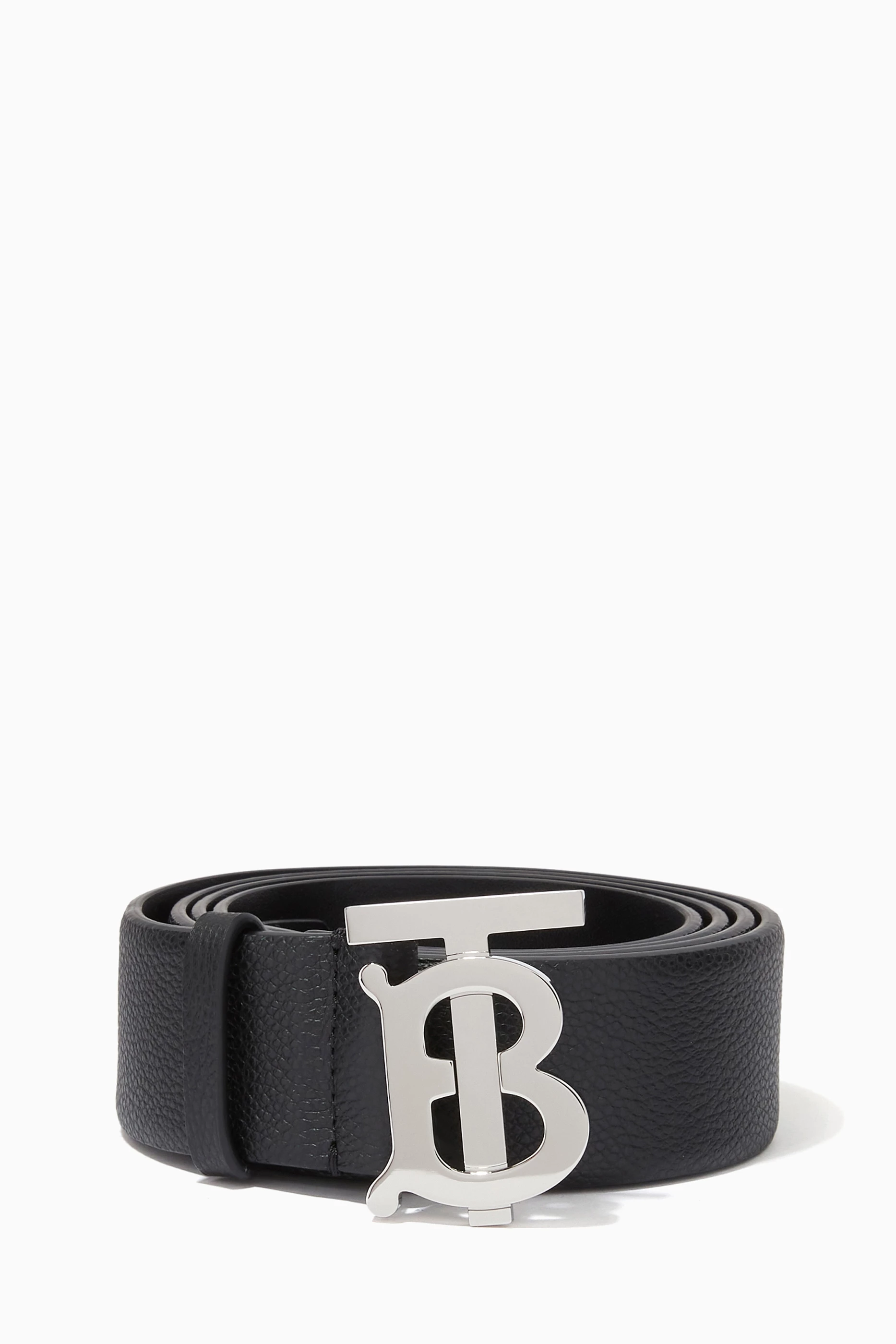 Burberry belt mens hotsell black