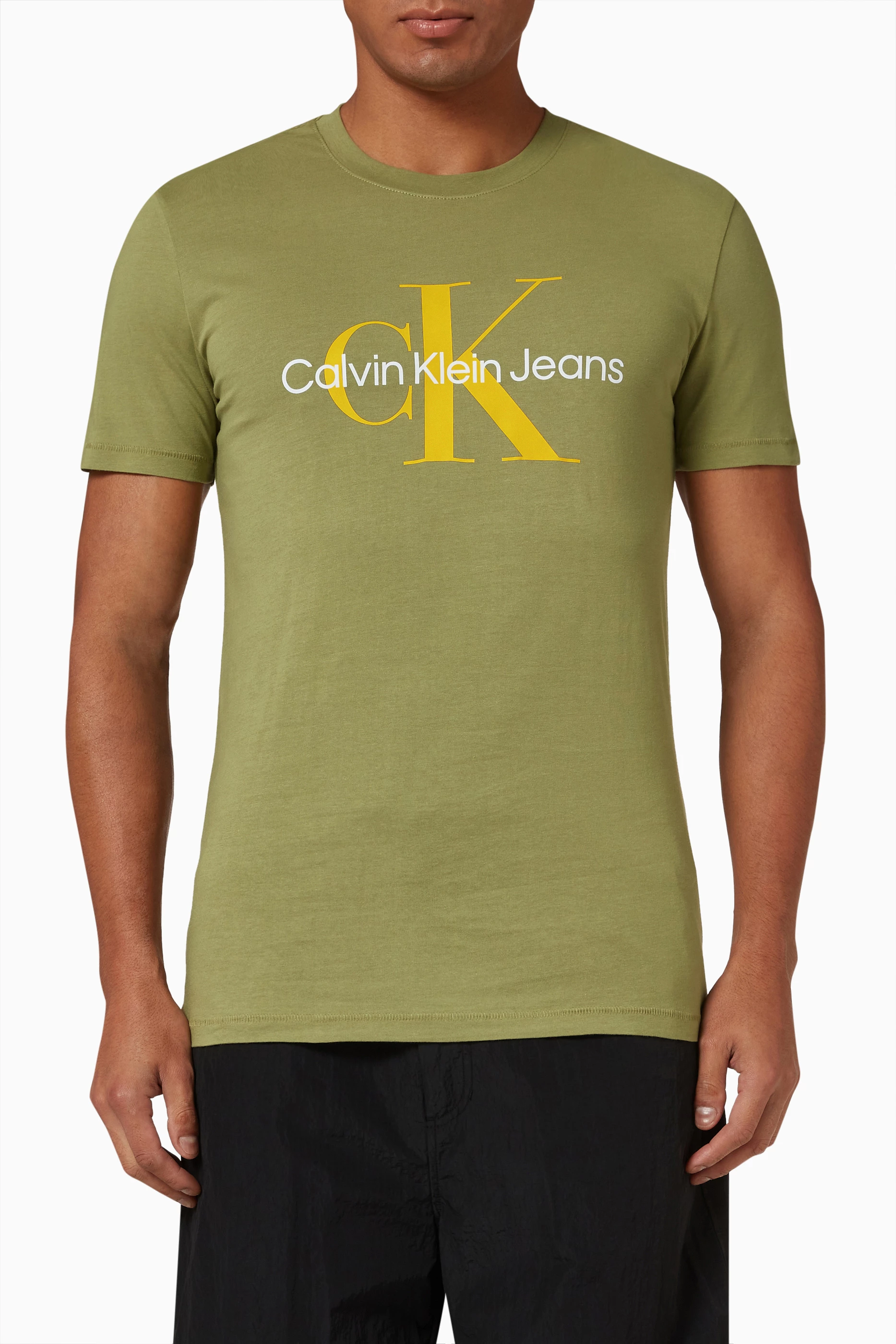 Calvin klein t shirt green deals