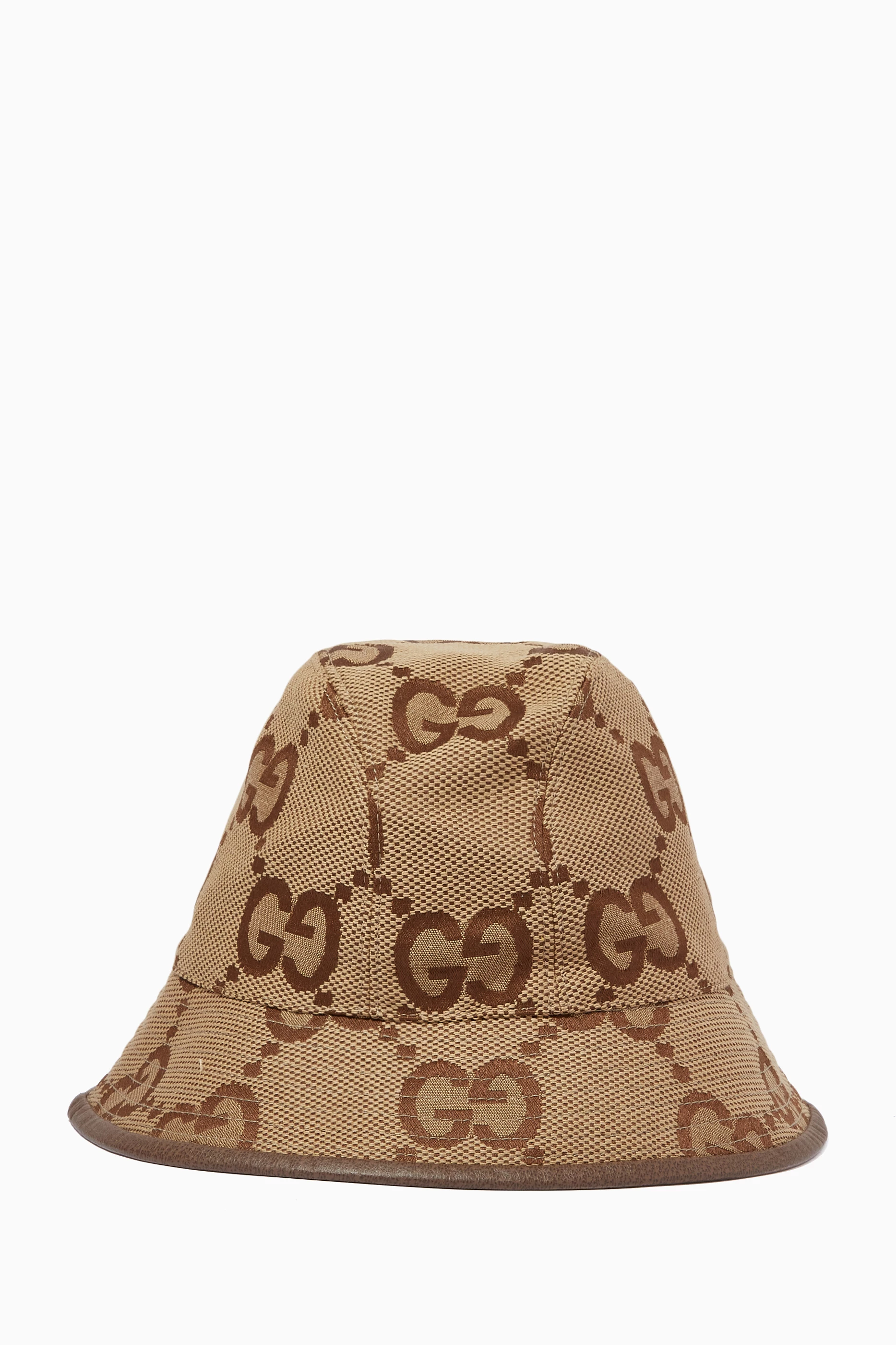 Buy Gucci Neutral Jumbo GG Bucket Hat in Canvas for Women in UAE