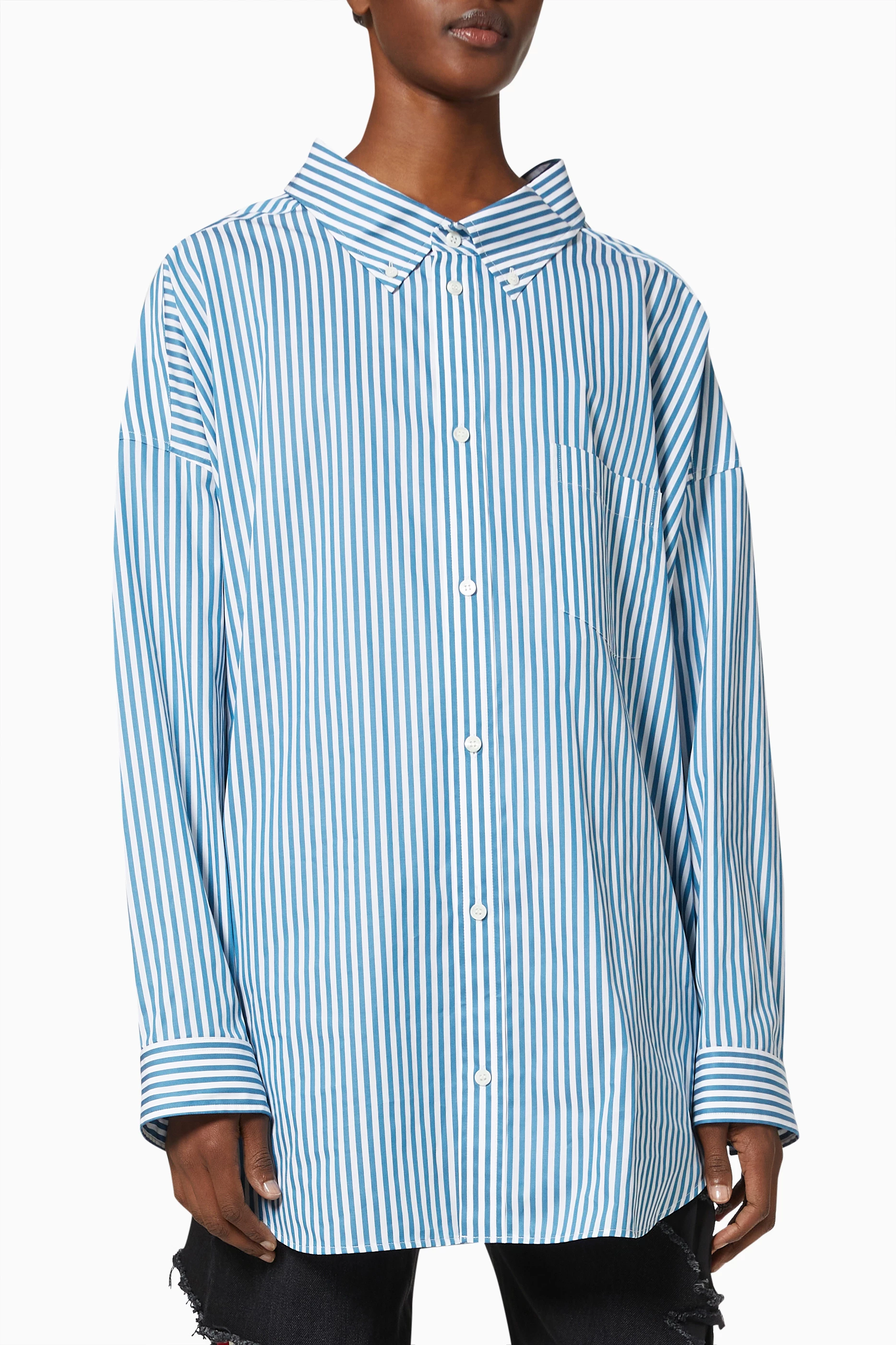 Balenciaga button cheap up shirt