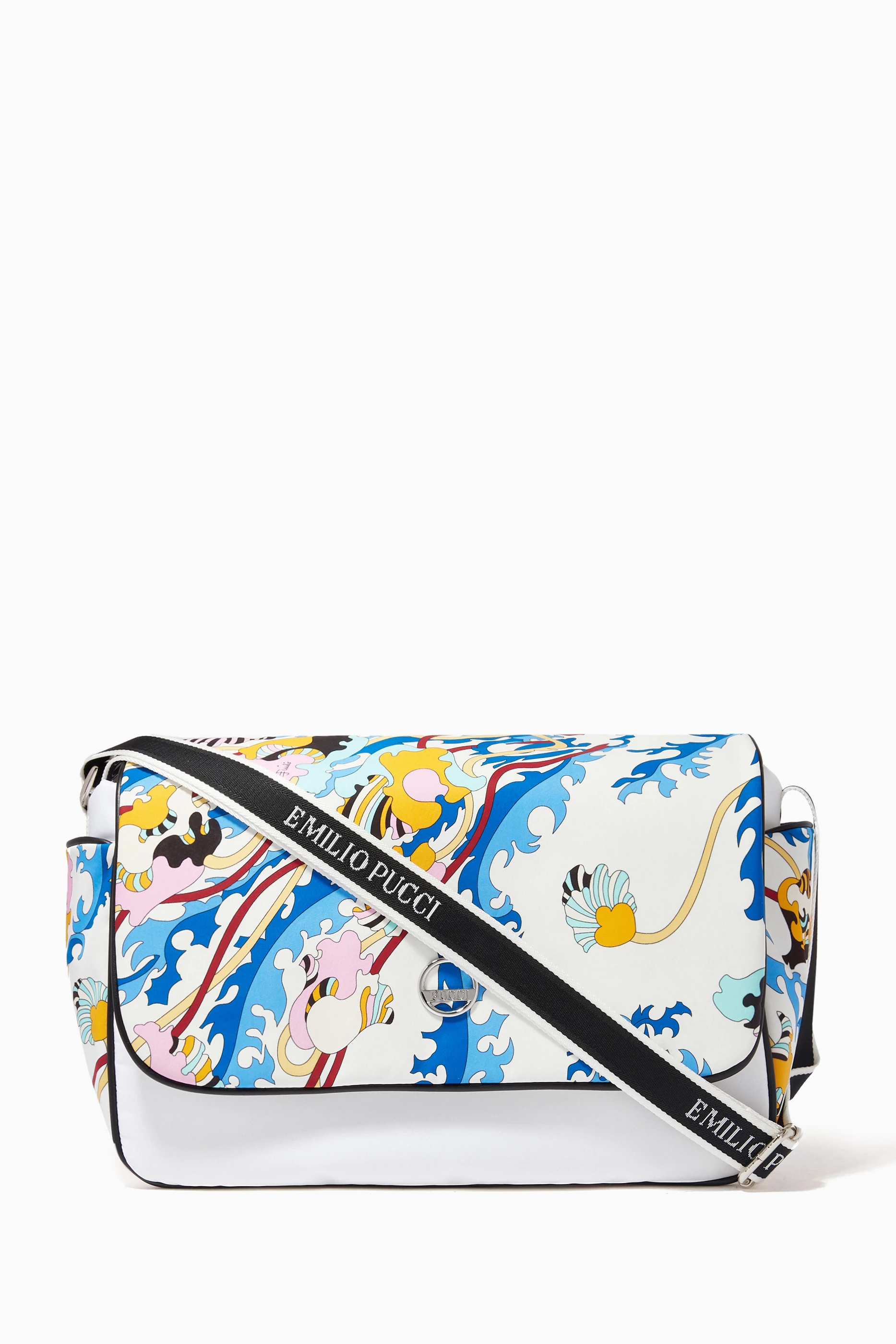 Buy Emilio Pucci Multicolour Ranuncoli Print Diaper Bag in Nylon for Kids in UAE Ounass