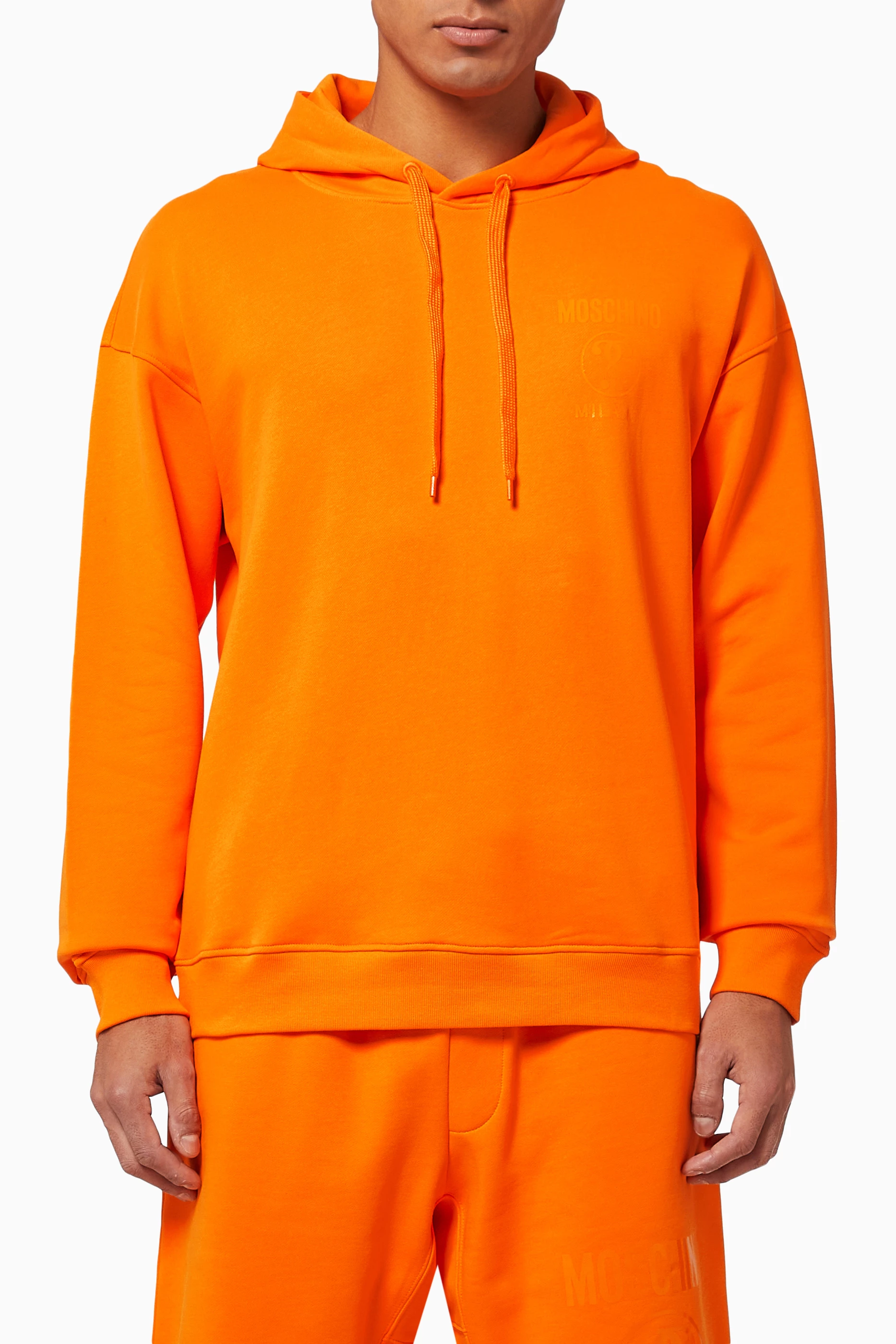 Moschino 2024 orange hoodie