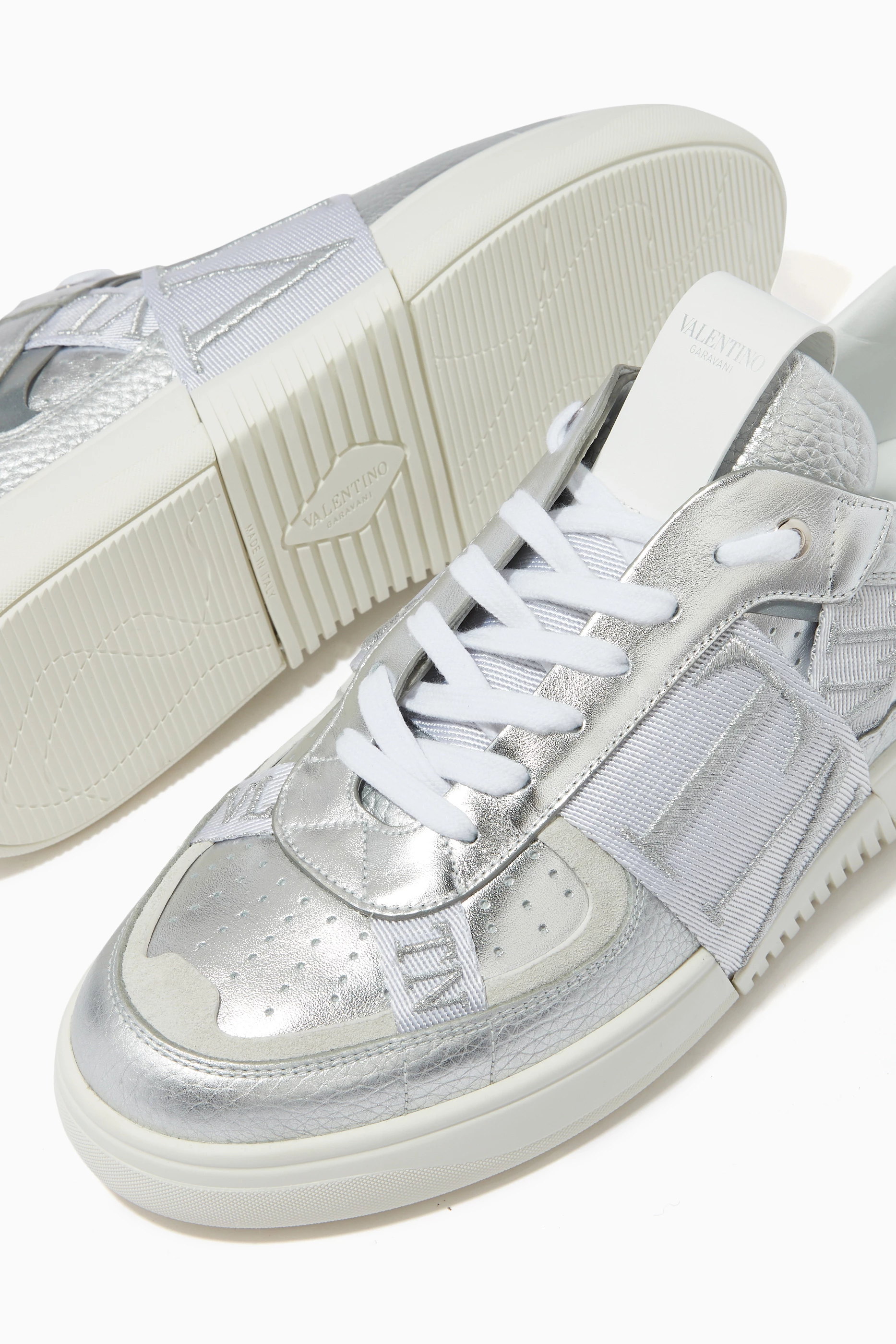 Valentino sales silver sneakers