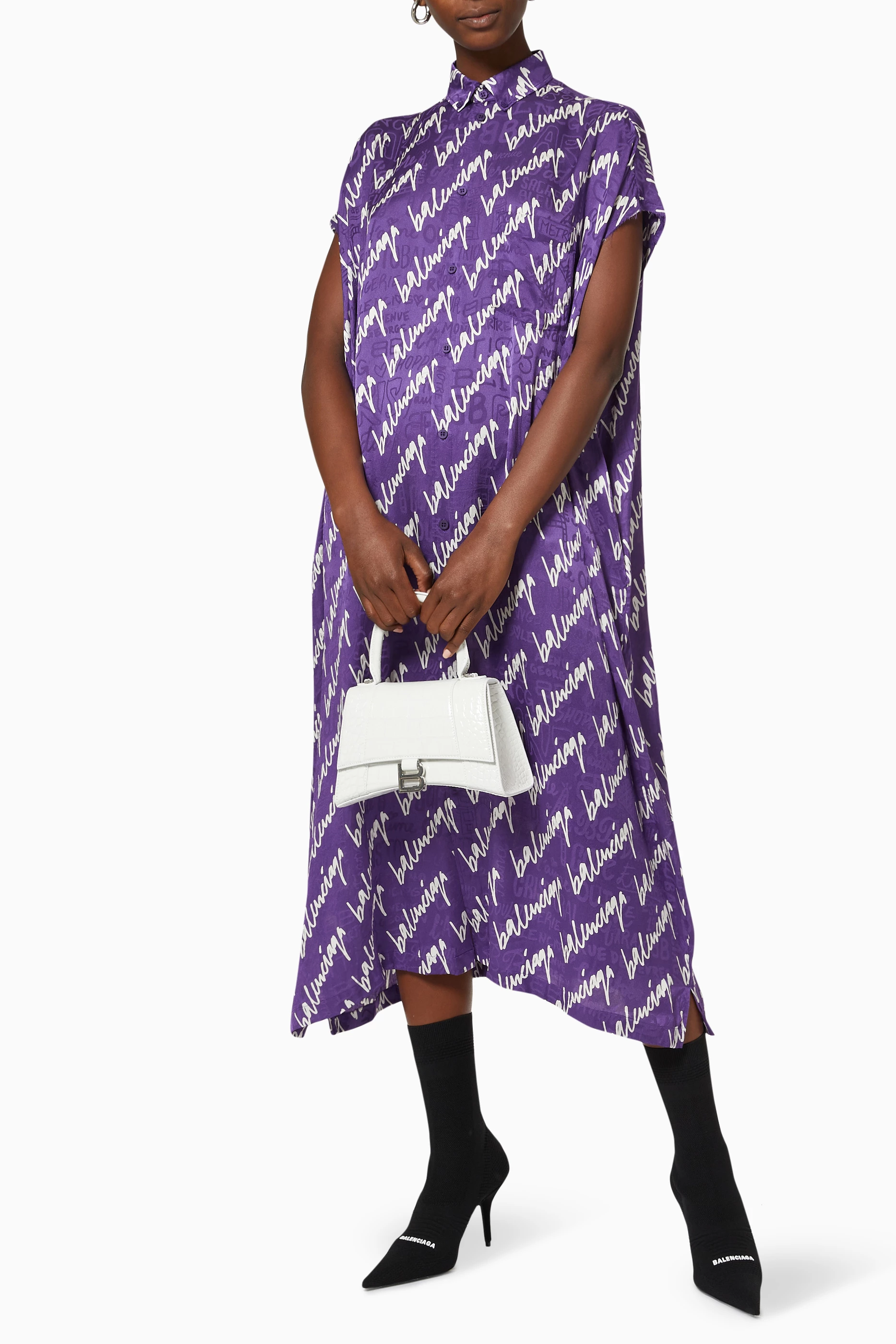 Balenciaga 2025 purple dress
