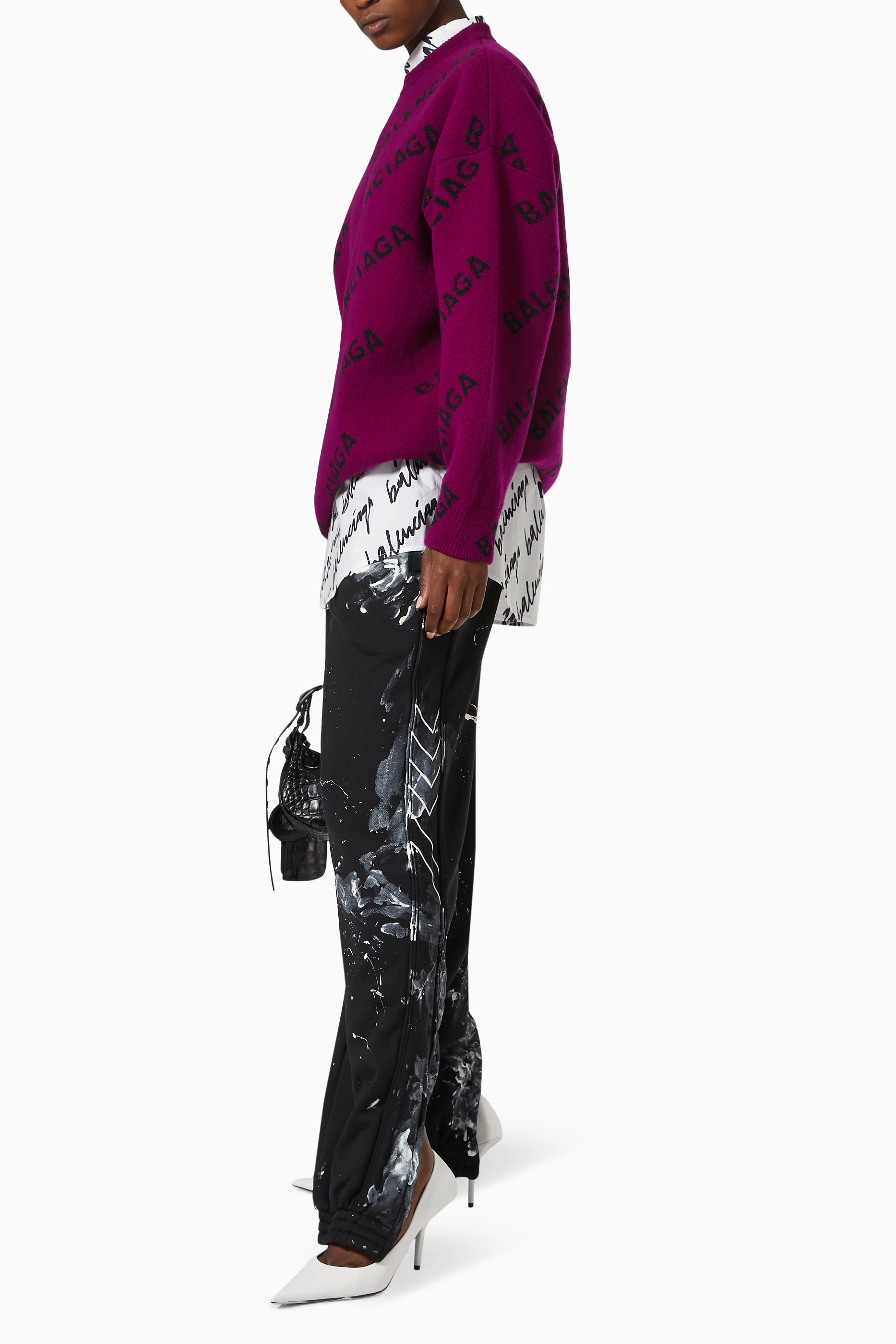 Balenciaga 2025 sweater purple