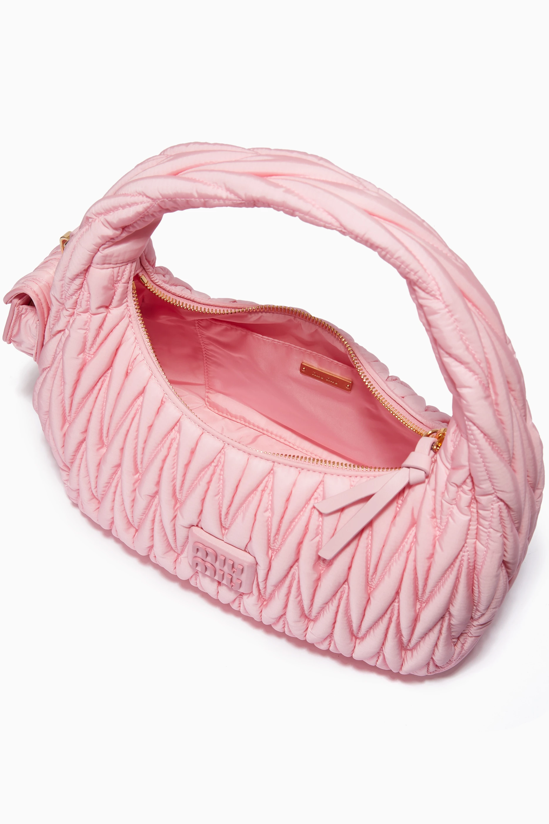 Miu wander handbag Miu Miu Pink in Polyester - 36526462