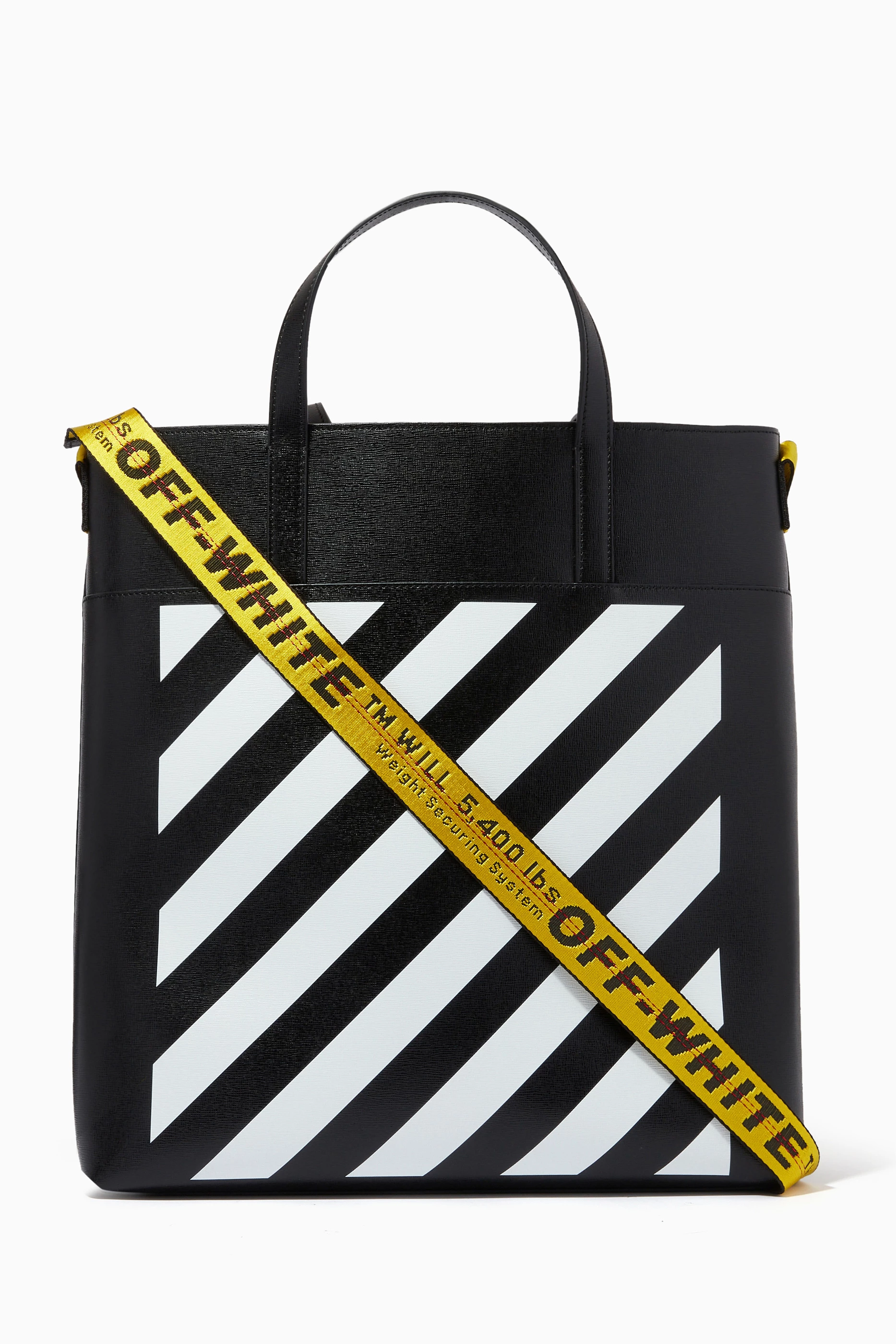 Off white diagonal tote hot sale bag