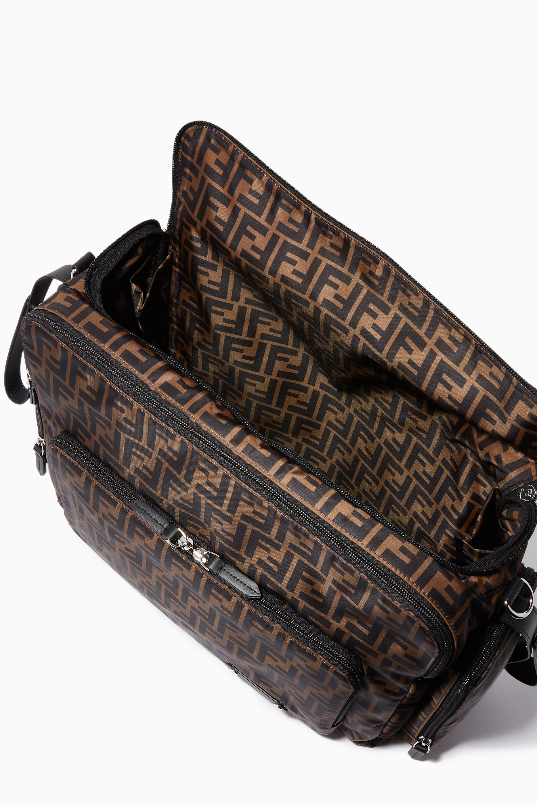 Buy Fendi Black Diaper Bag in Nylon & Leather for UNISEX in UAE