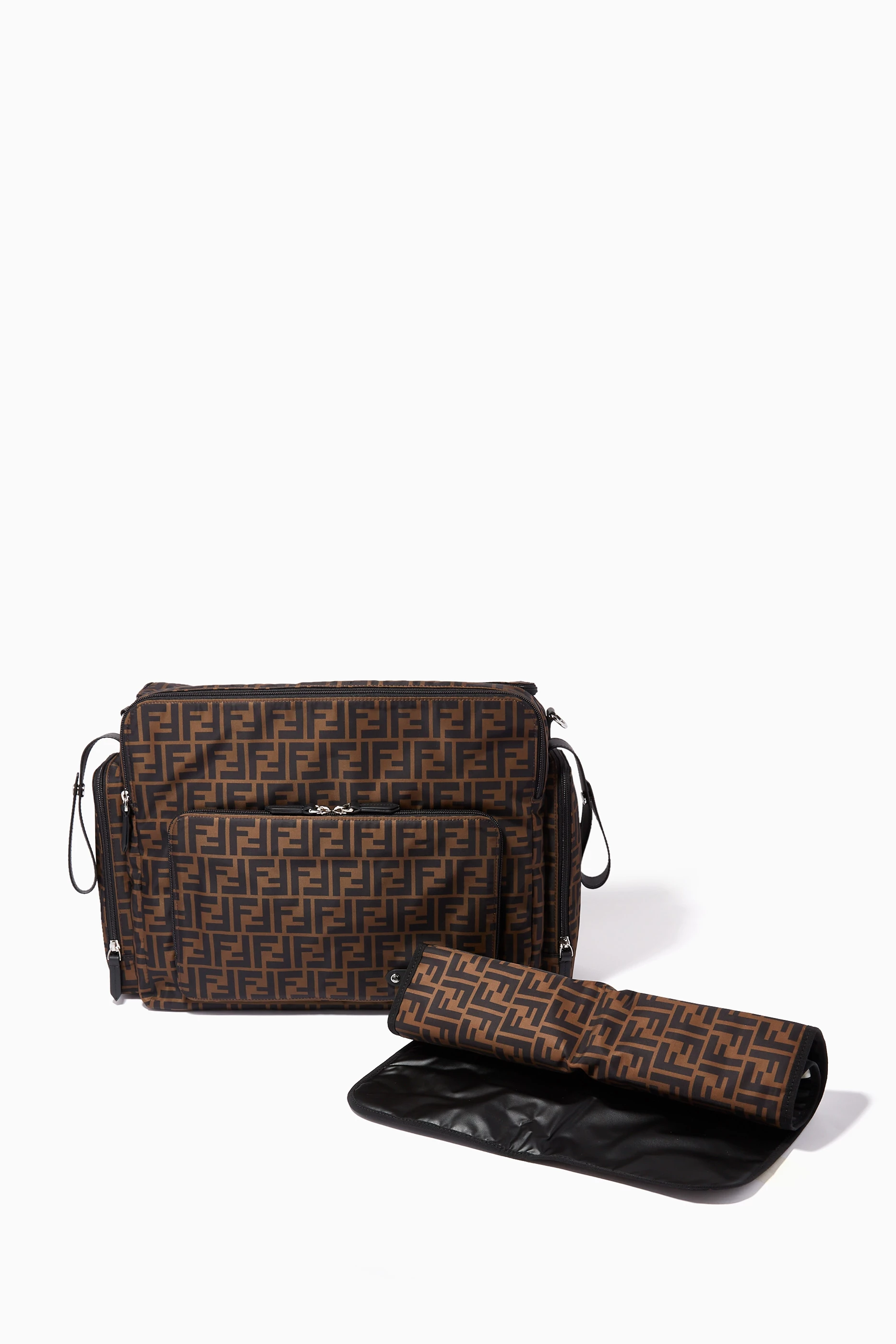 Fendi people new arrivals diaper bag tan