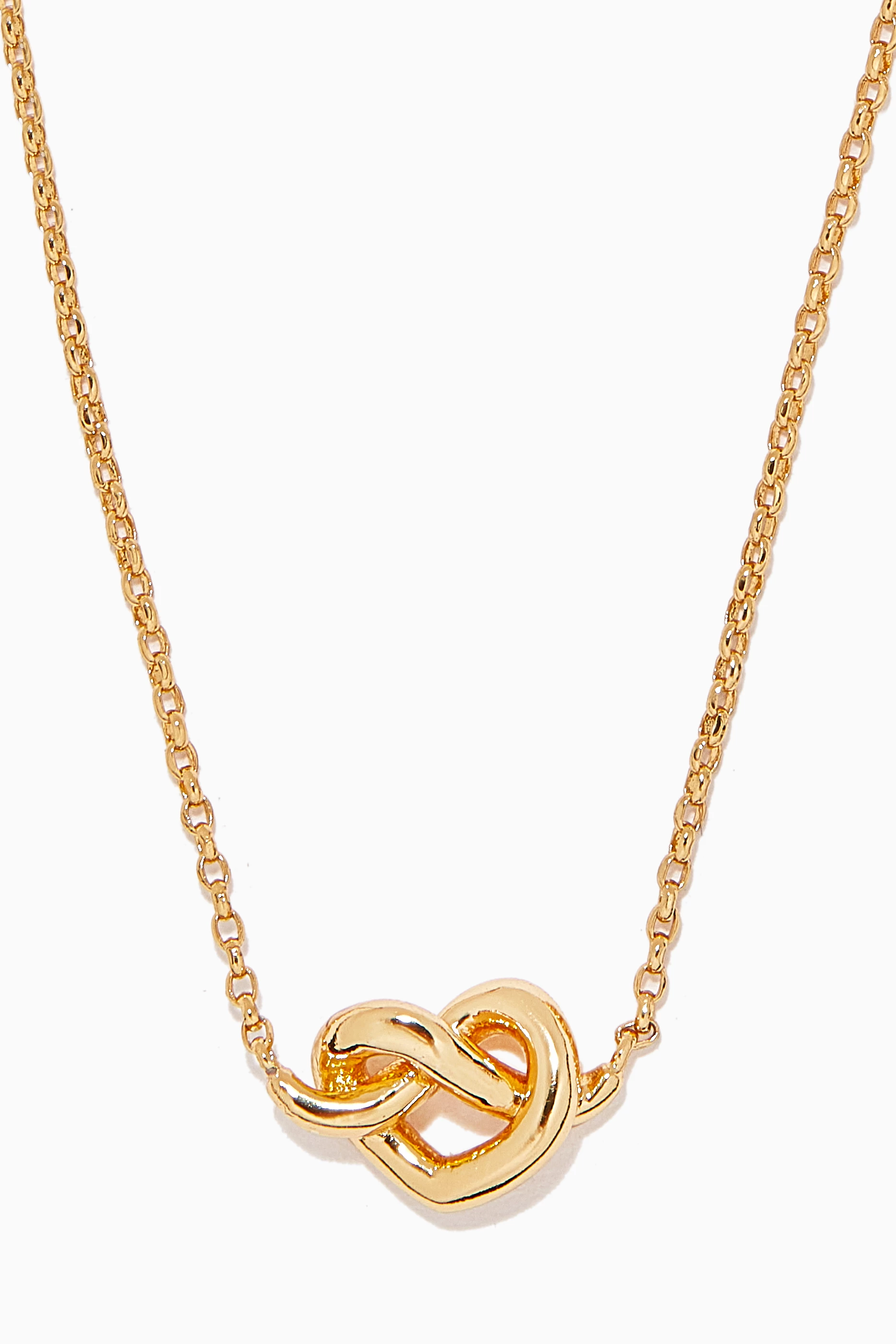 Buy Kate Spade New York Gold Loves Me Knot Necklace in Gold Plating for WOMEN in UAE Ounass
