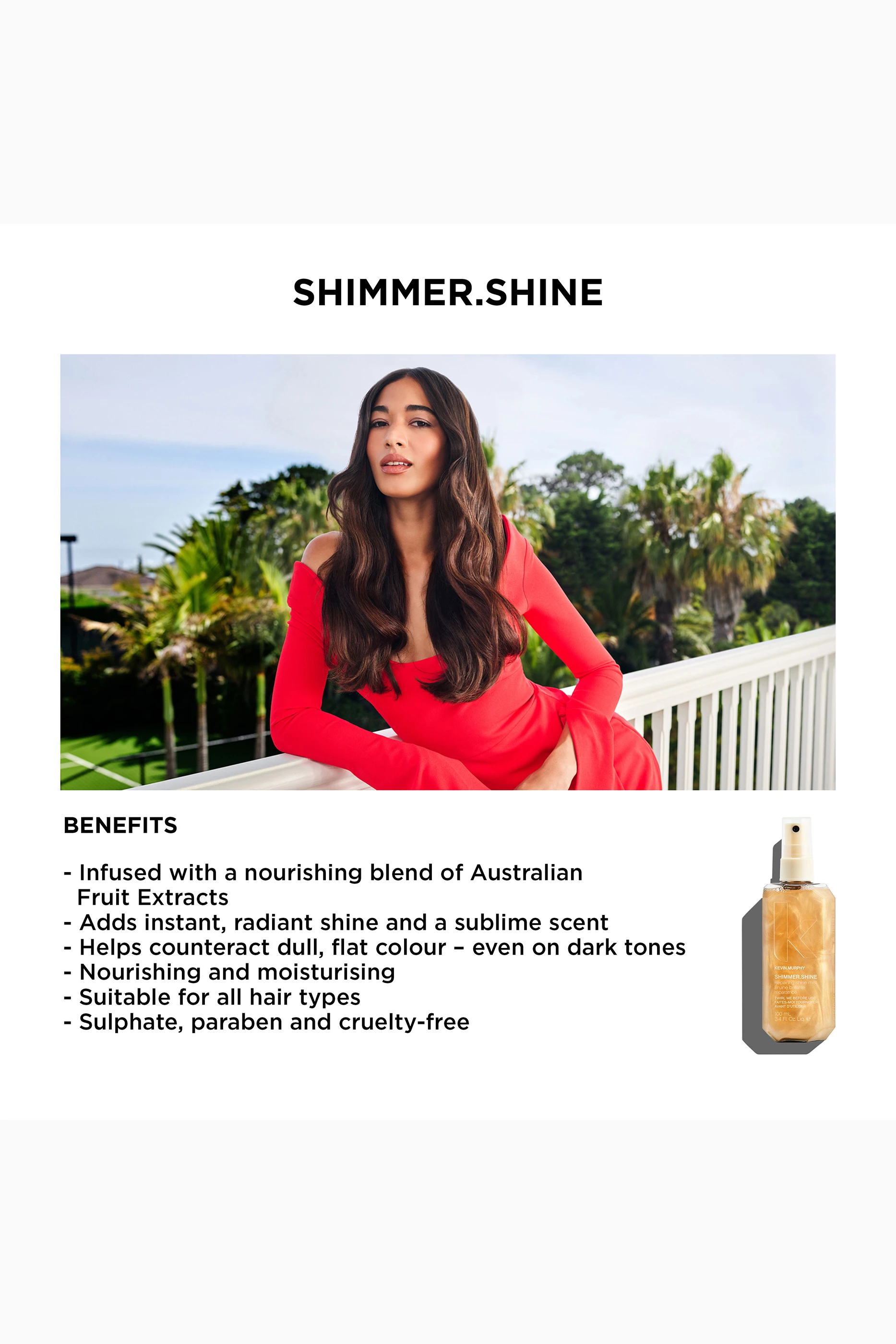 Buy Kevin Murphy Colourless Shimmer Shine Spray 100ml for UNISEX