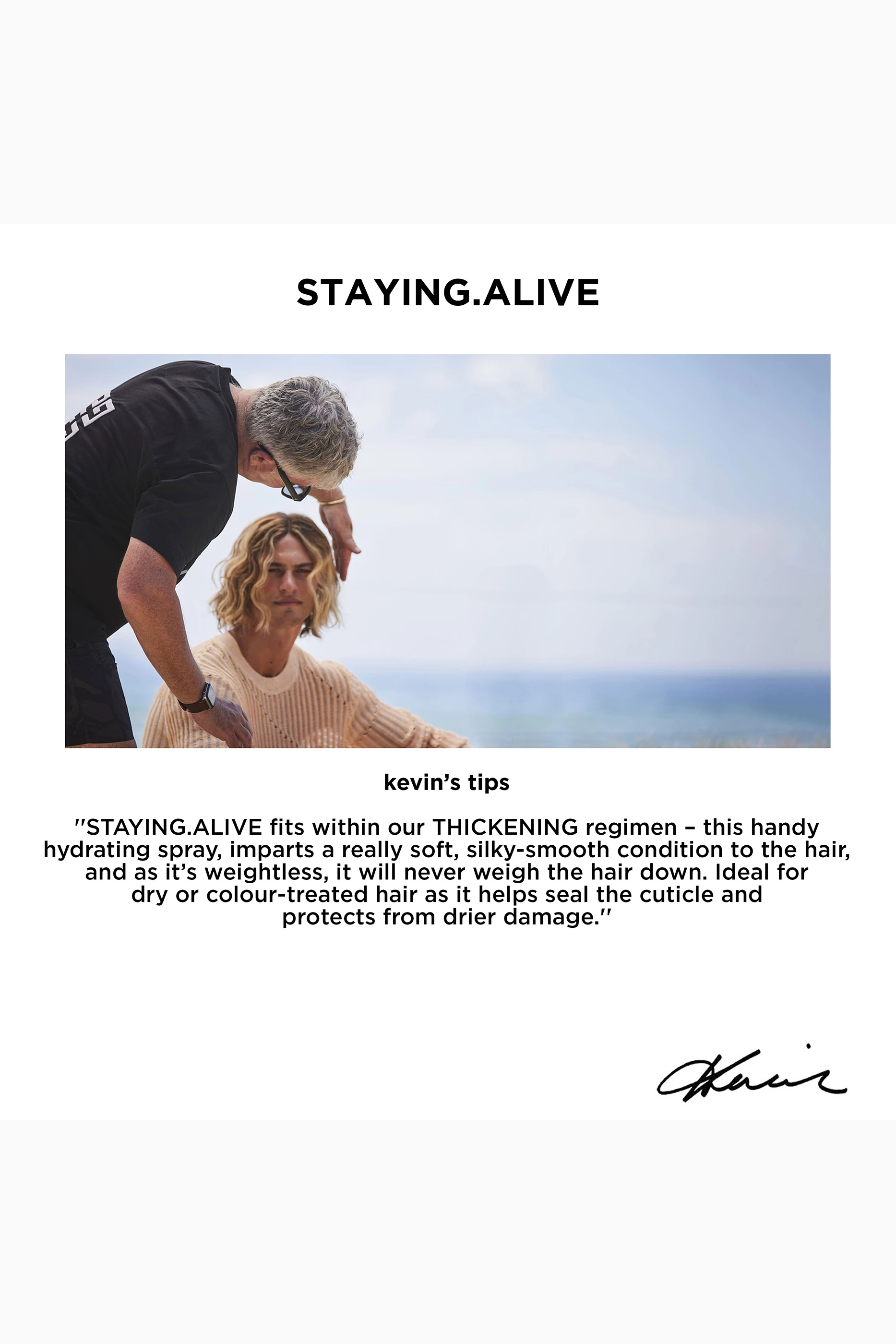 Kevin murphy sales staying alive