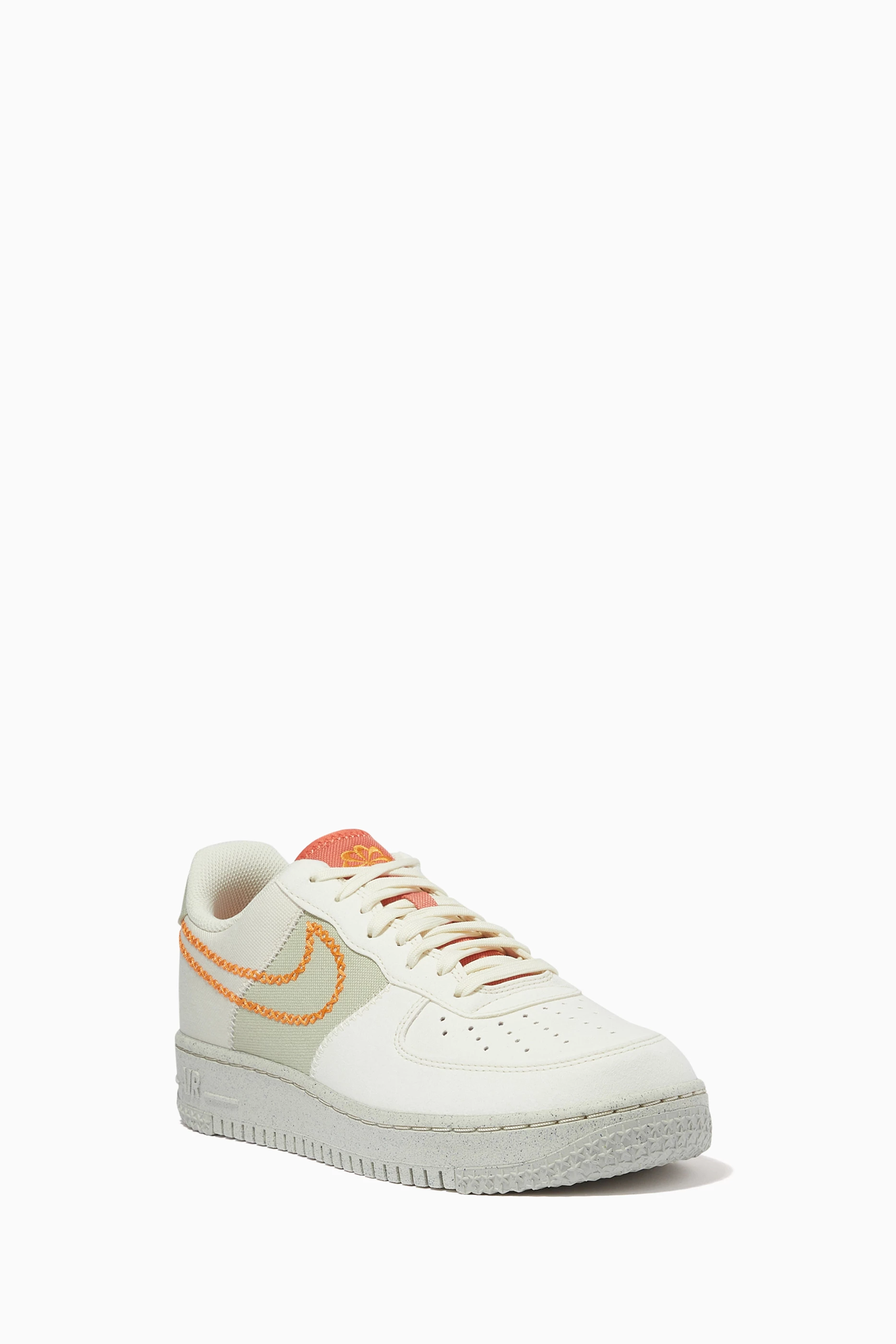 Orange nike air force 1 high discount