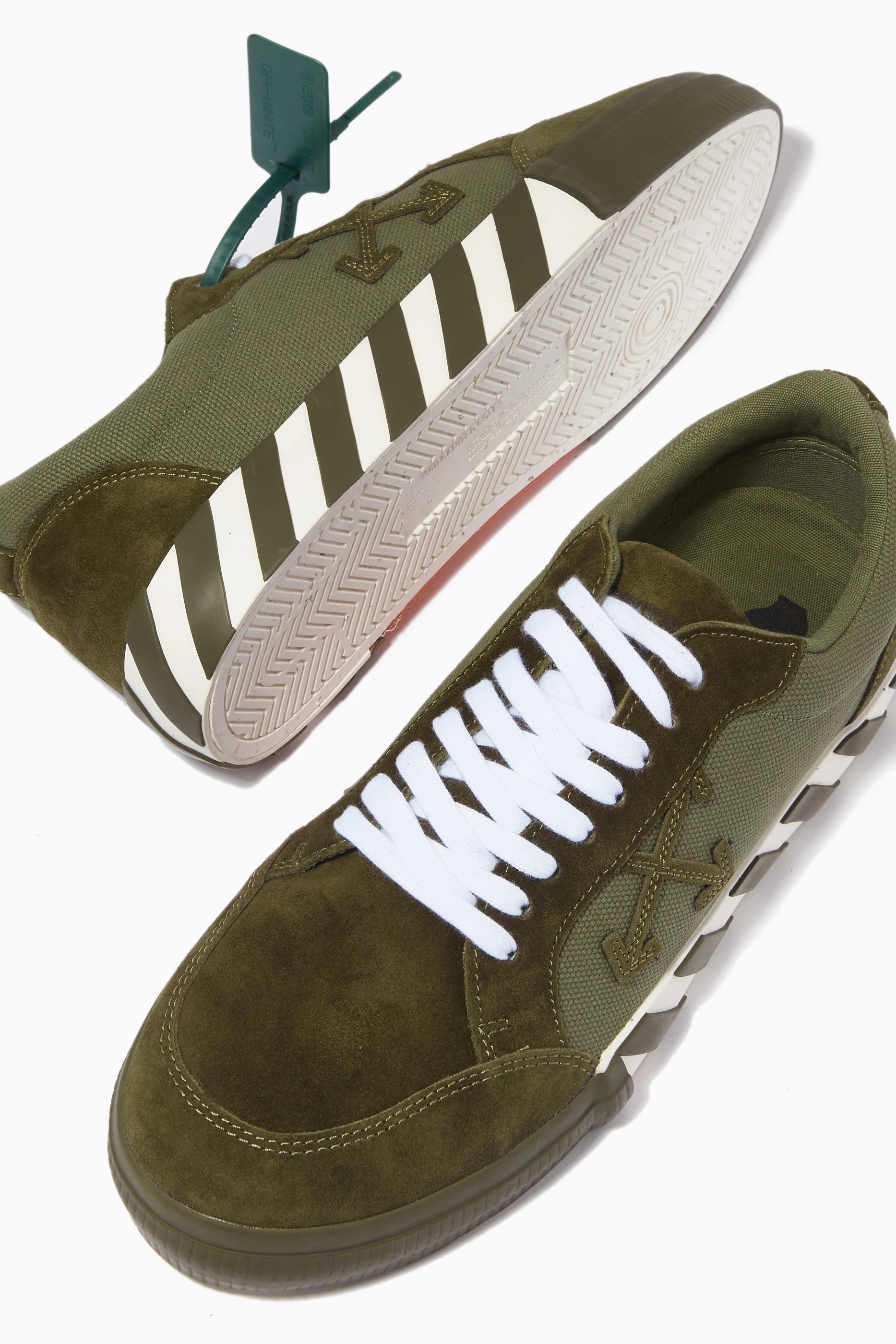 Green off white shoes store