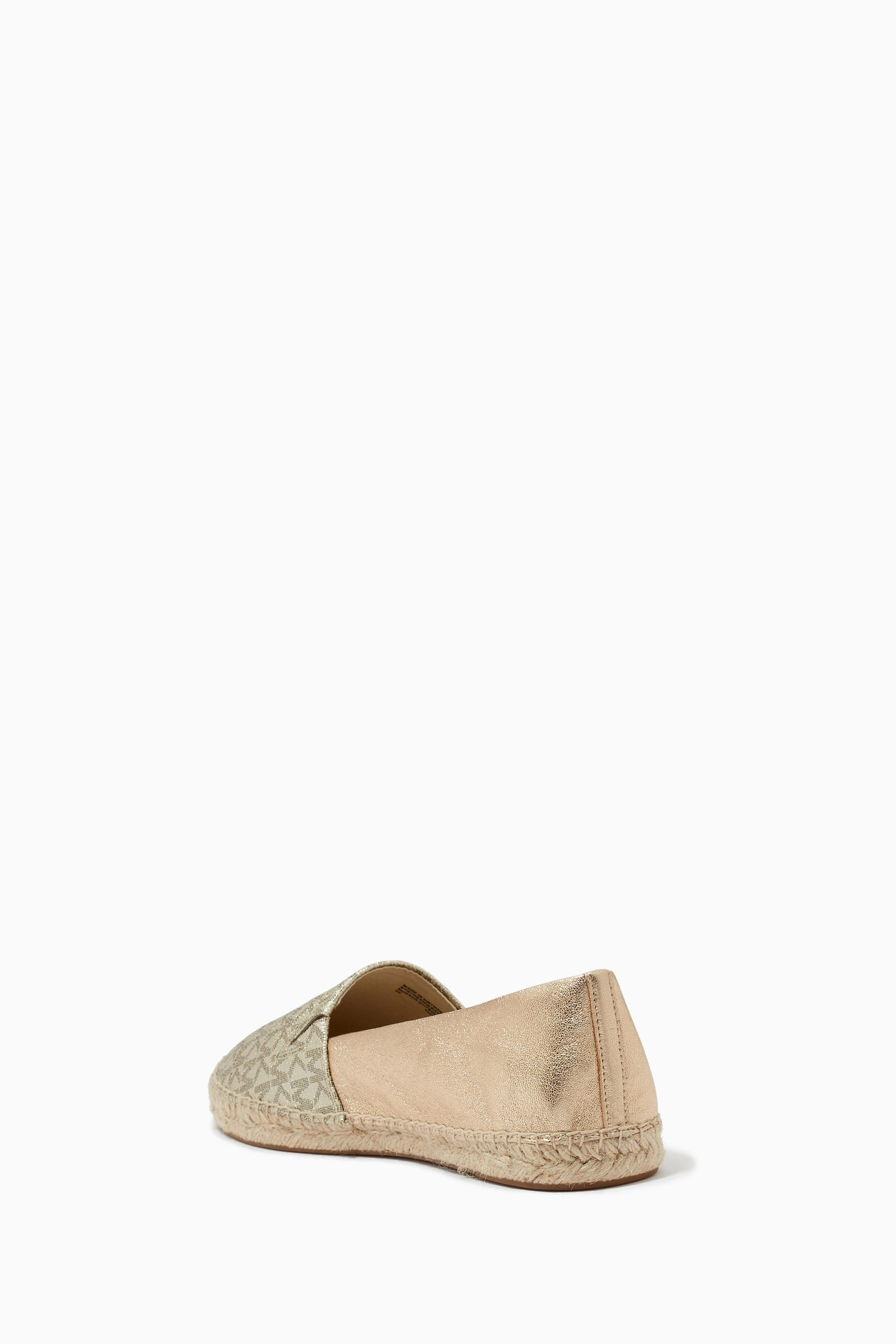 Gold espadrilles discount