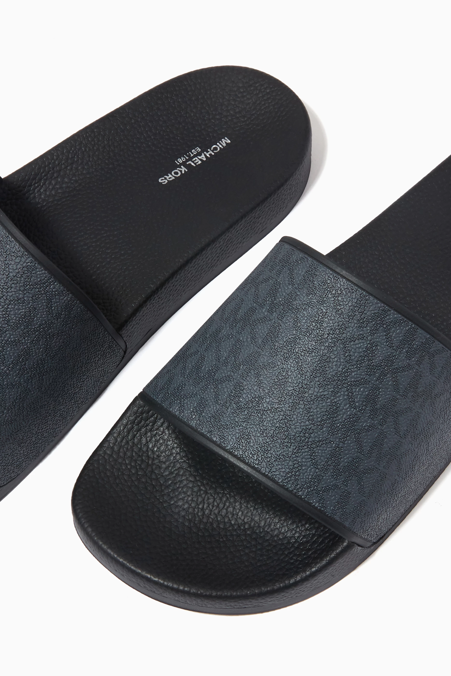 Michael kors shop slides mens brown