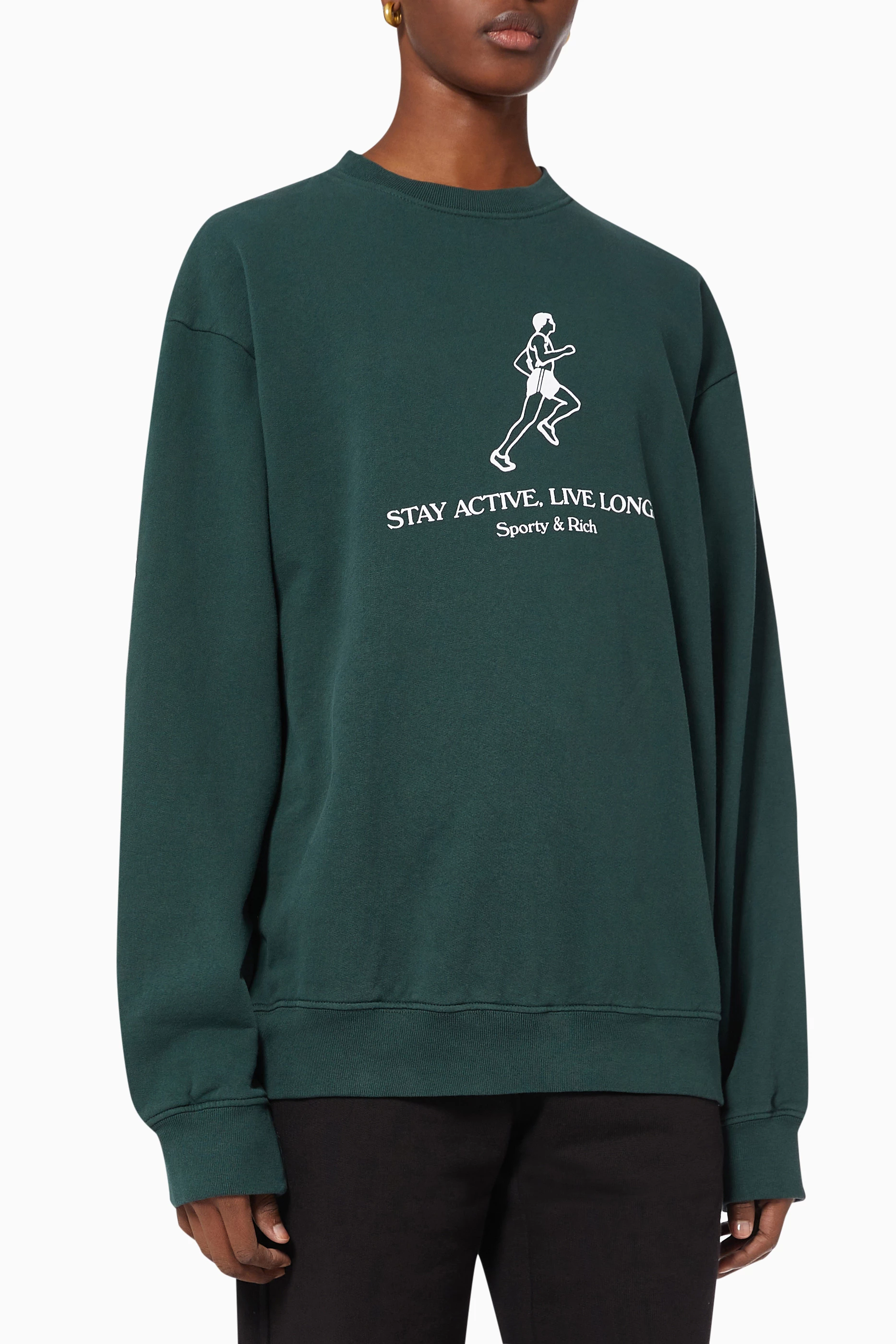 Stay active live longer sale sweatshirt