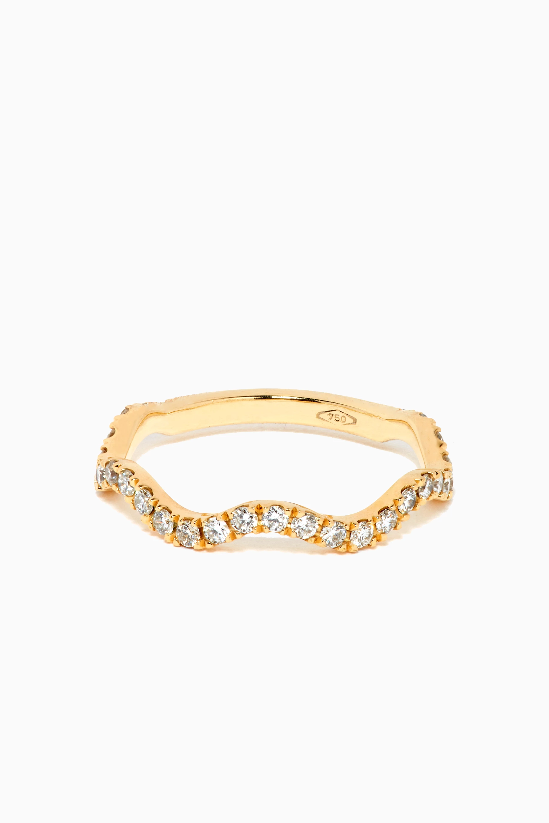 Diamond band sales ring yellow gold