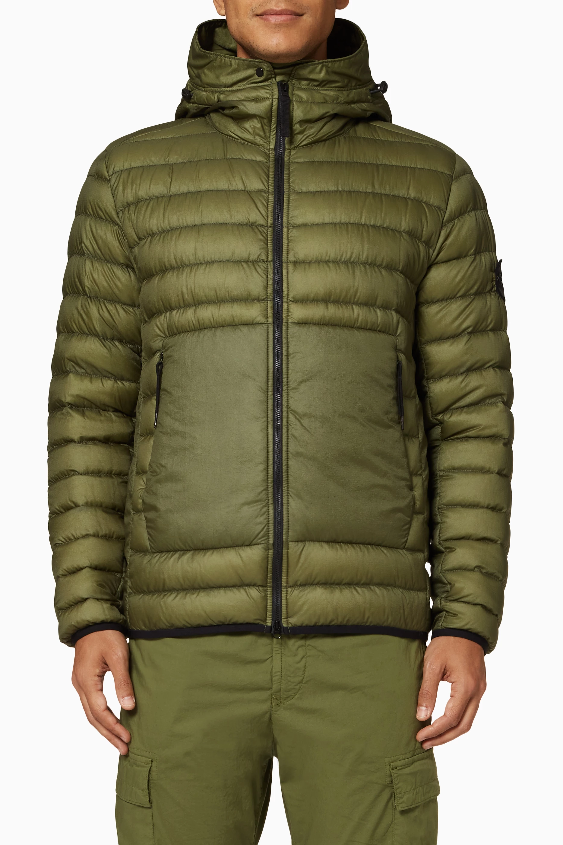 Jacket with clearance compass logo