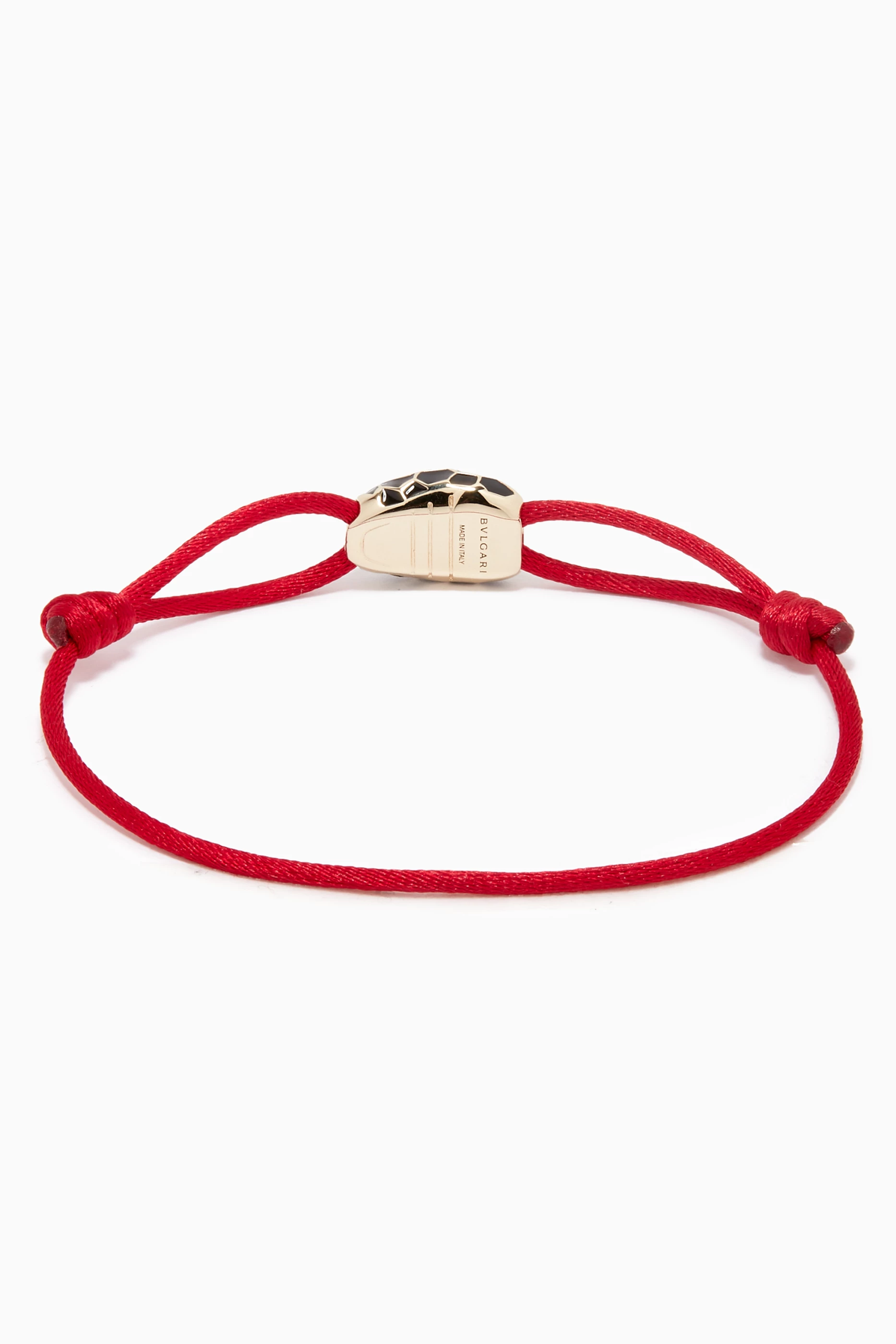 Buy BVLGARI Red Serpenti Forever Bracelet in Cotton for Women in
