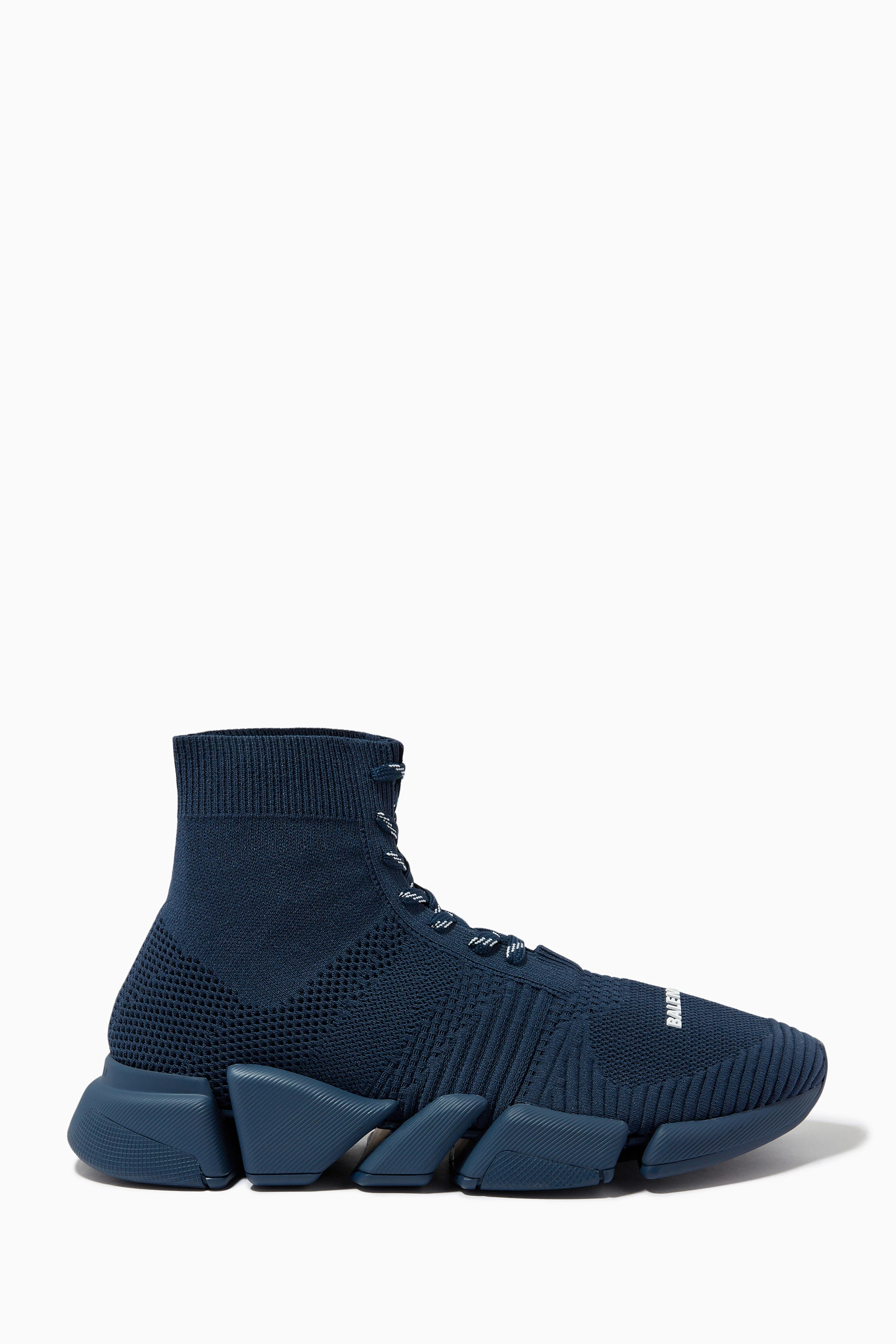 Balenciaga speed discount trainer navy blue