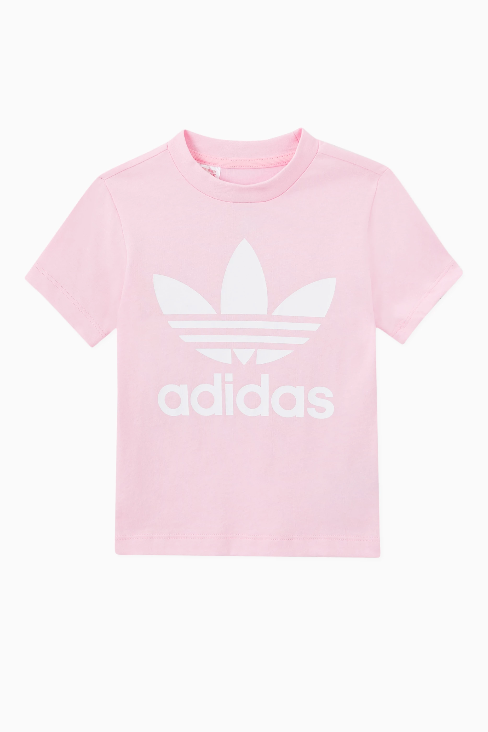 Pale pink adidas shirt online
